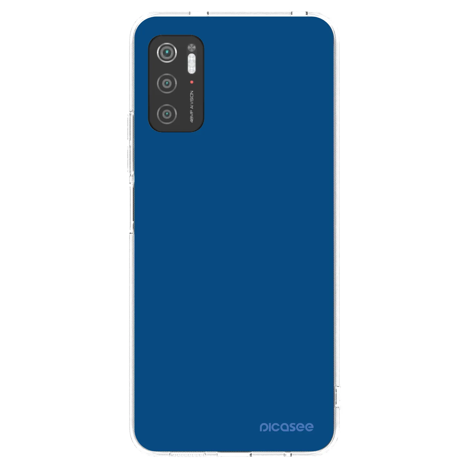 Picasee silikonowe przeźroczyste etui na Xiaomi Poco M3 Pro 5G - Navy Blue
