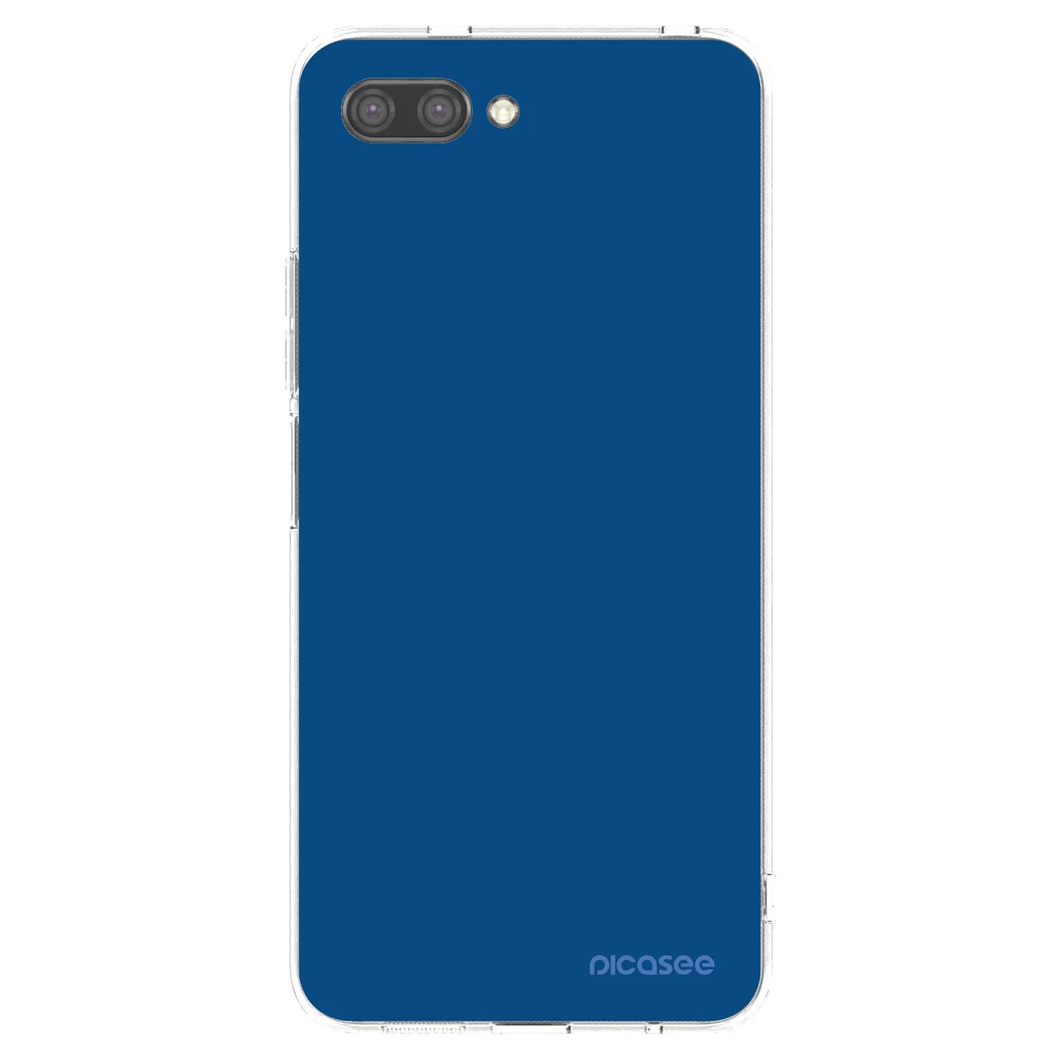 Picasee silikonowe przeźroczyste etui na Honor 10 - Navy Blue