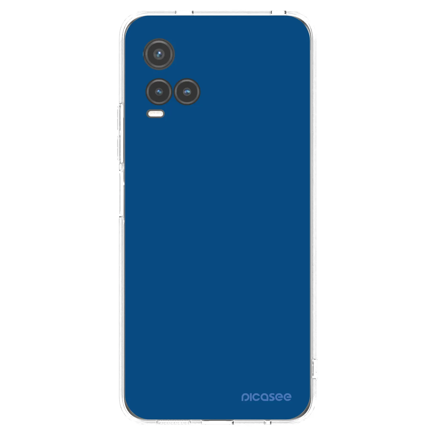 Picasee silikonowe przeźroczyste etui na Vivo Y33s - Navy Blue