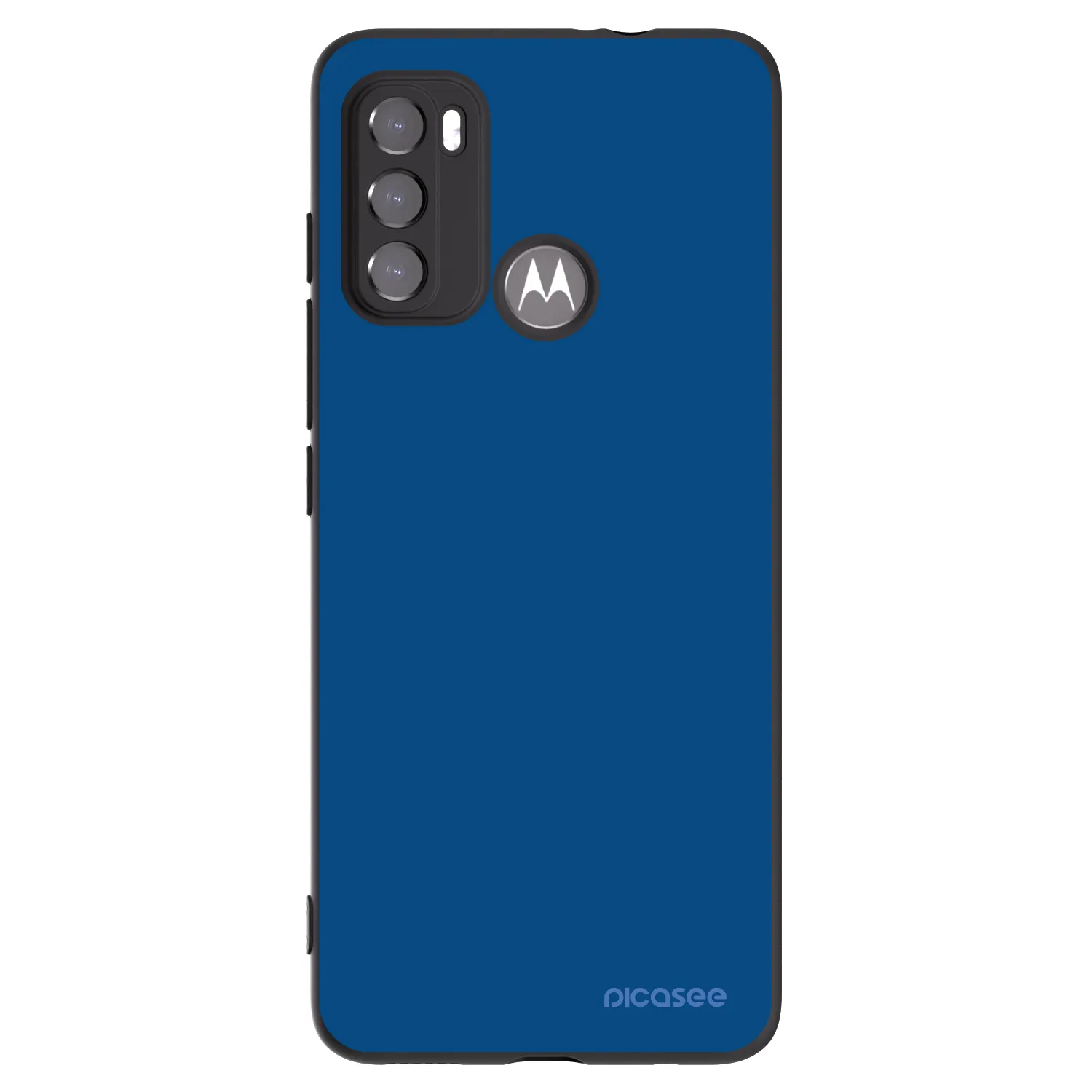 Picasee silikonowe czarne etui na Motorola Moto G60 - Navy Blue