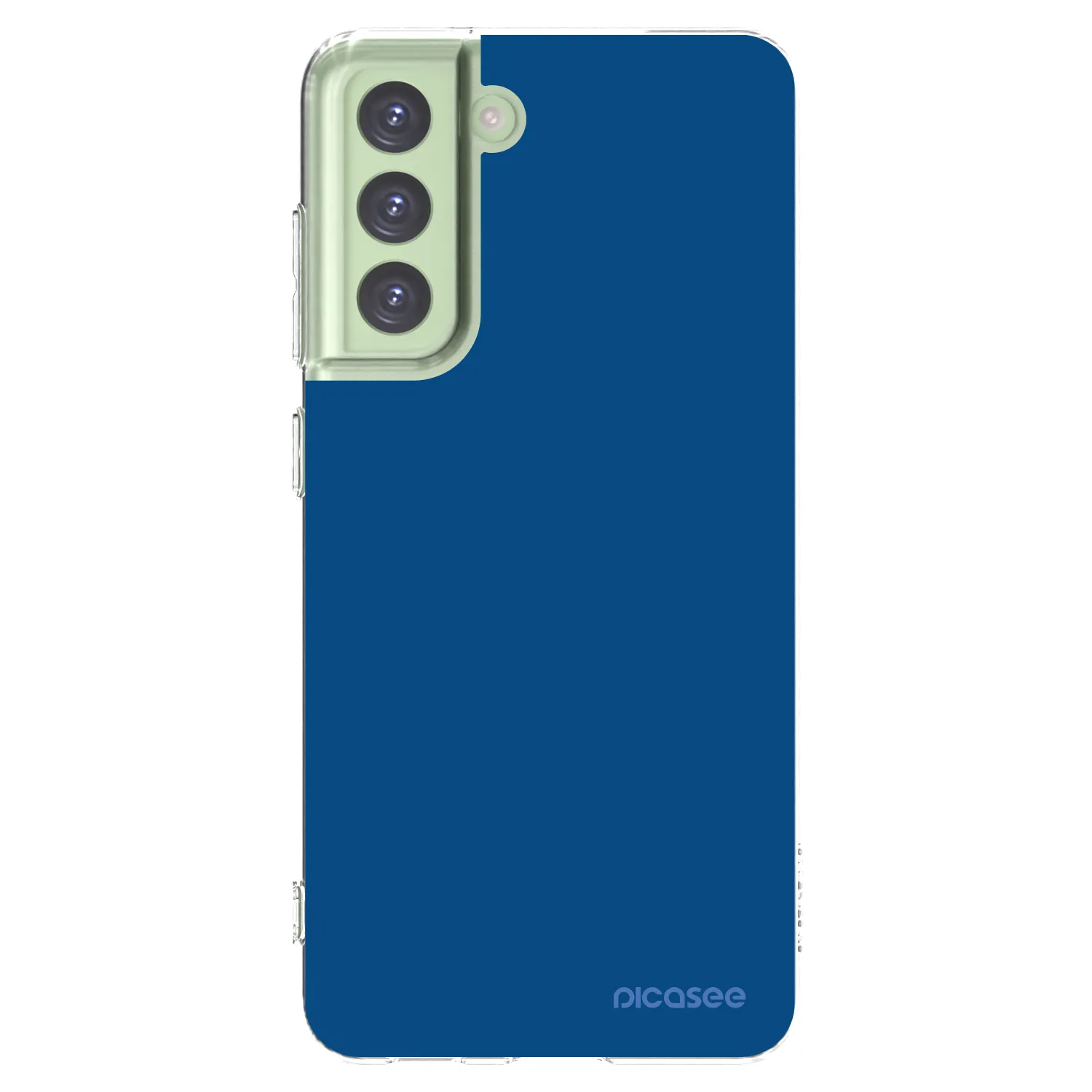 Picasee silikonowe przeźroczyste etui na Samsung Galaxy S21 FE 5G - Navy Blue