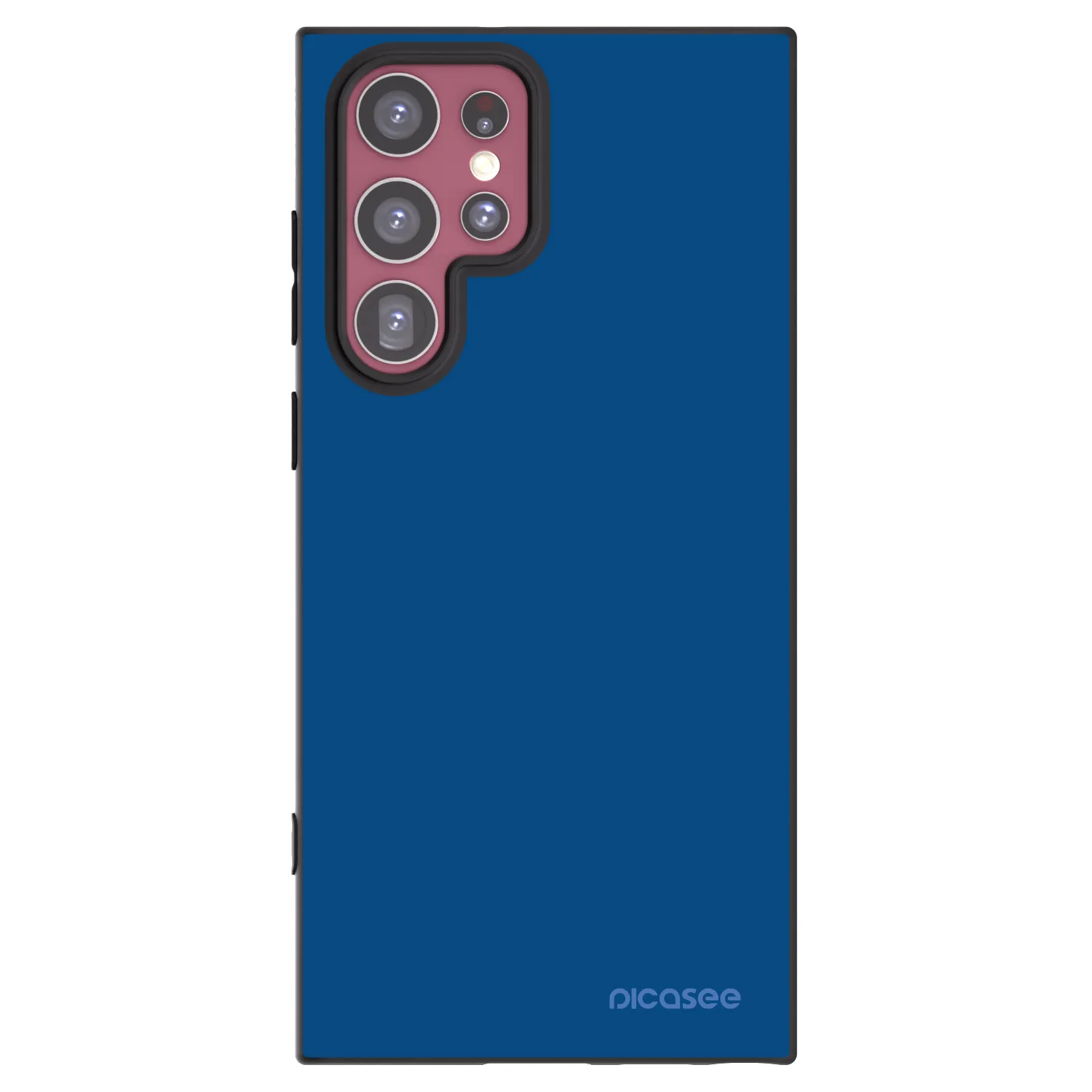 Picasee silikonowe czarne etui na Samsung Galaxy S22 Ultra 5G - Navy Blue