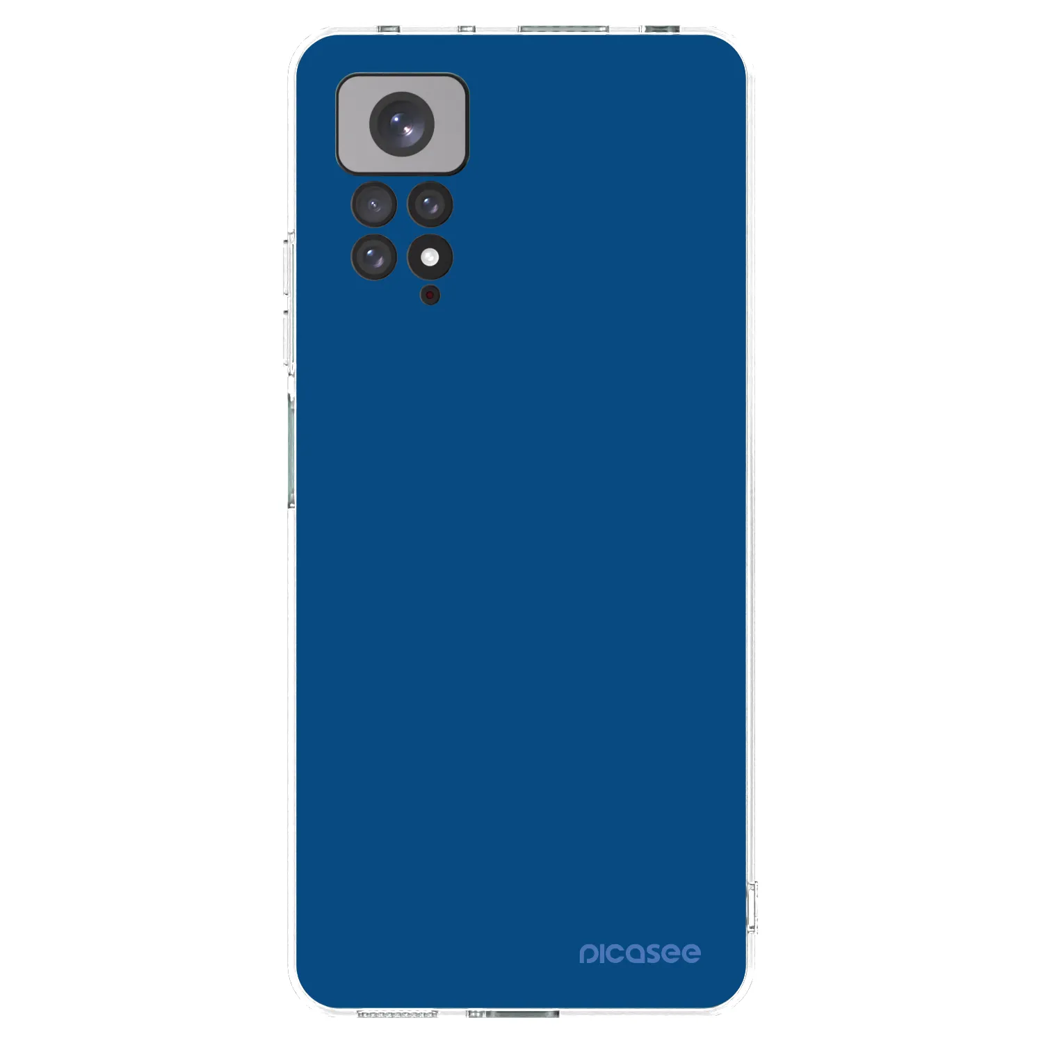 Picasee silikonowe przeźroczyste etui na Xiaomi Redmi Note 11S 4G - Navy Blue