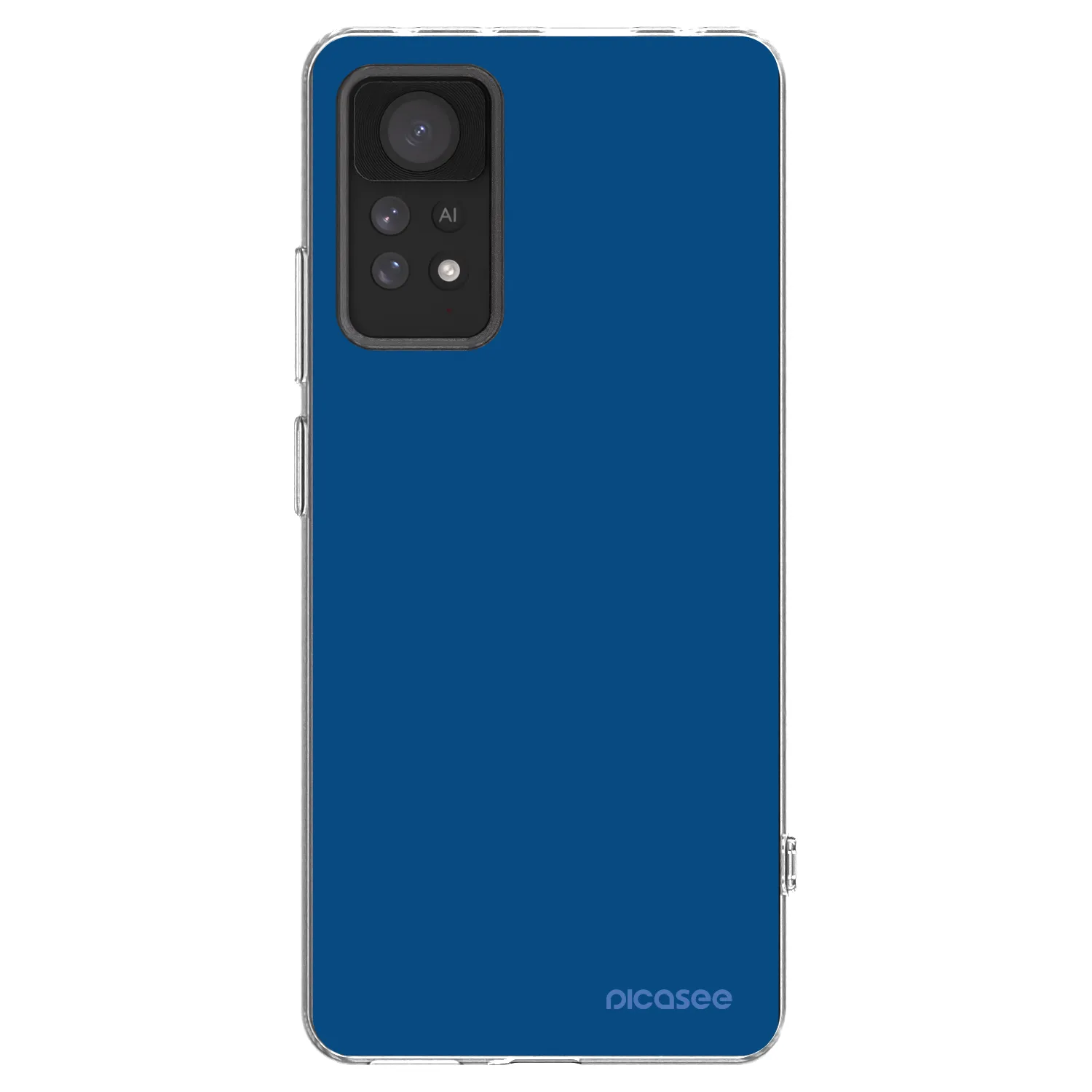 Picasee silikonowe przeźroczyste etui na Xiaomi Redmi Note 11 Pro 5G - Navy Blue