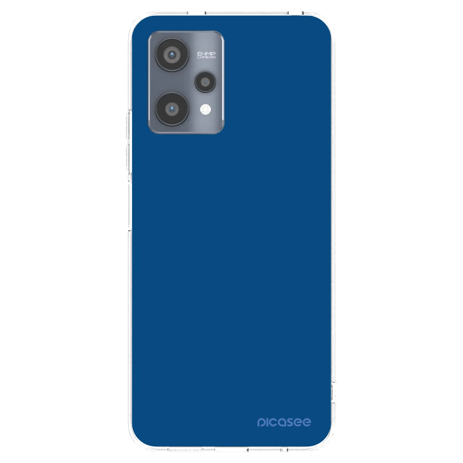 Picasee silikonowe przeźroczyste etui na Realme 9 Pro 5G - Navy Blue