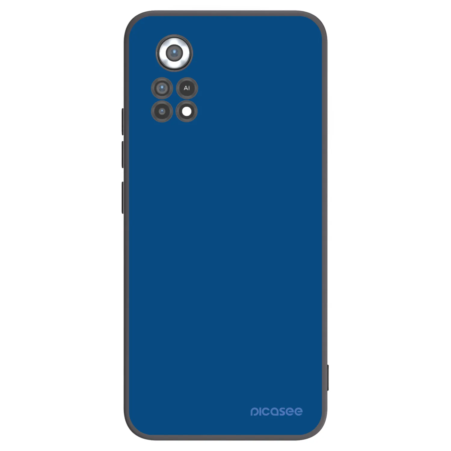 Picasee silikonowe czarne etui na Xiaomi Poco X4 Pro 5G - Navy Blue
