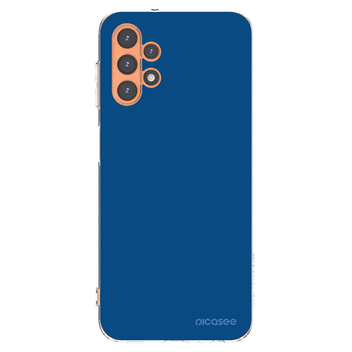 Picasee silikonowe przeźroczyste etui na Samsung Galaxy A13 4G A135 - Navy Blue