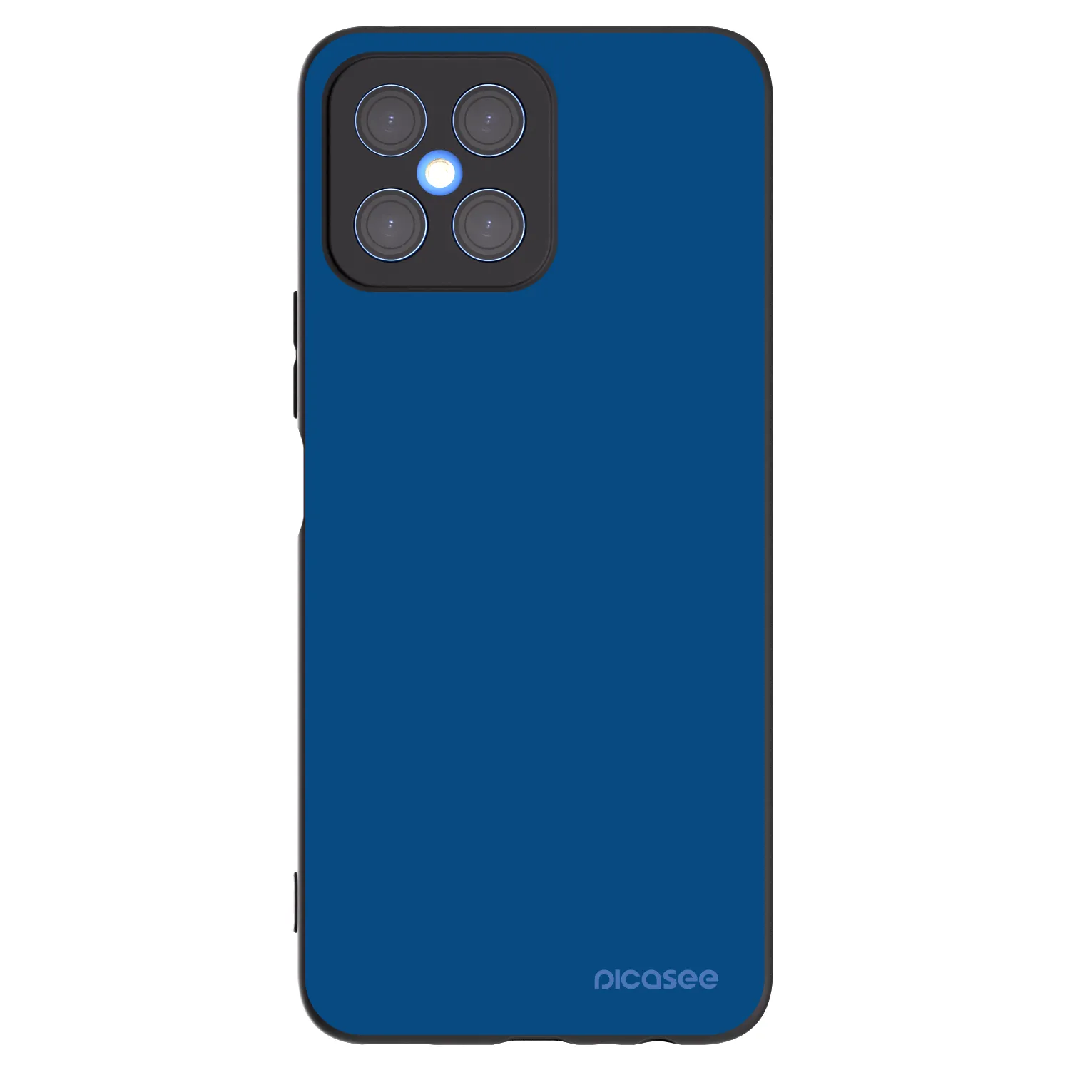 Picasee silikonowe czarne etui na Honor X8 4G - Navy Blue