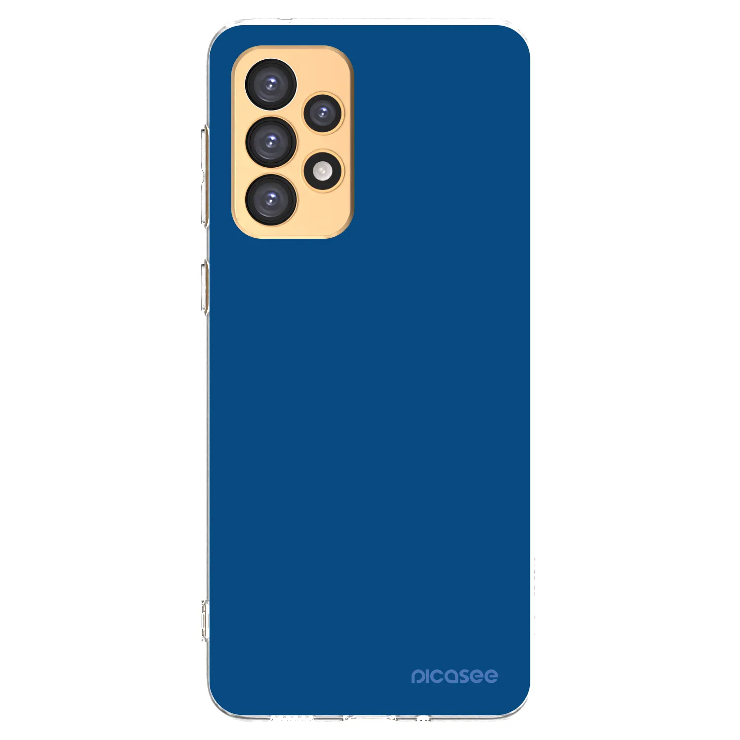 Picasee silikonowe przeźroczyste etui na Samsung Galaxy A33 5G A336 - Navy Blue