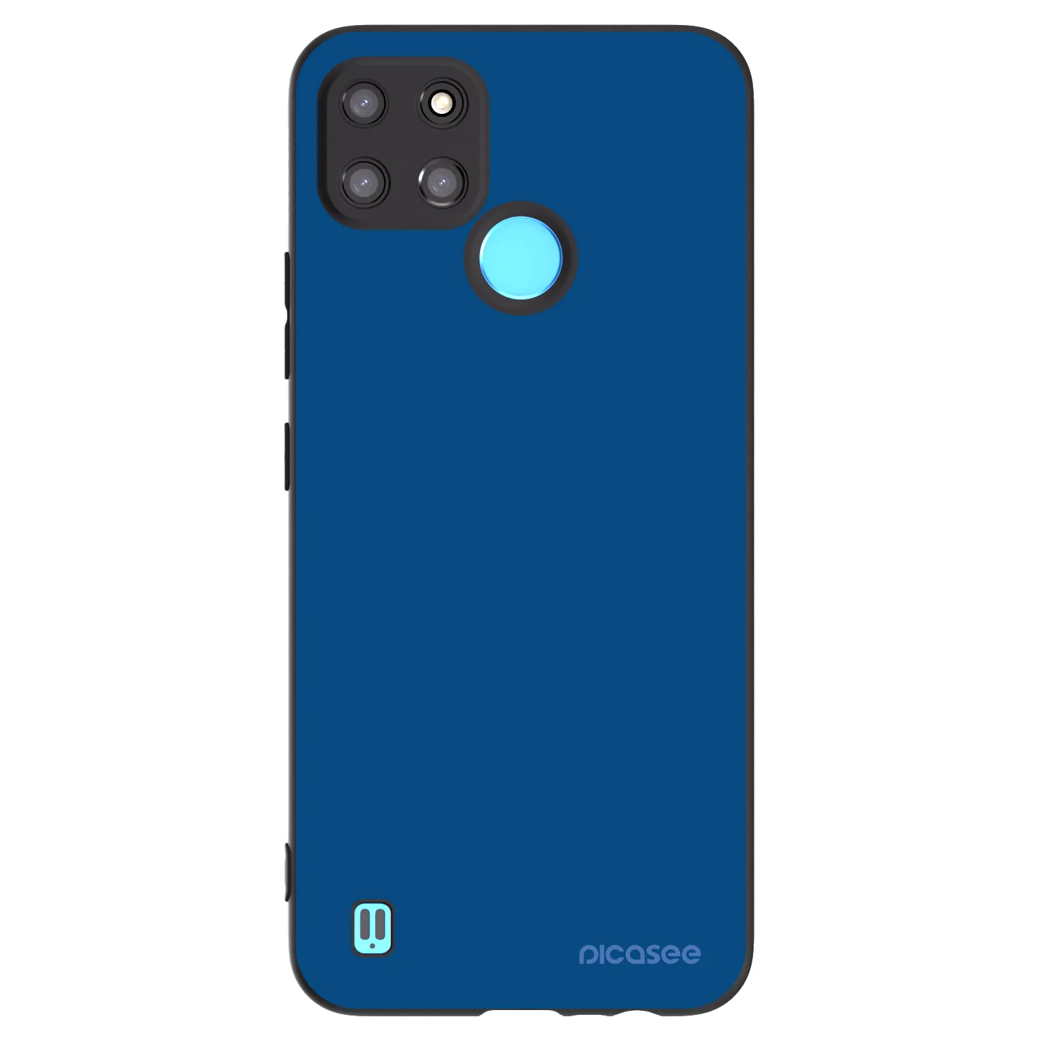 Picasee silikonowe czarne etui na Realme C21Y - Navy Blue