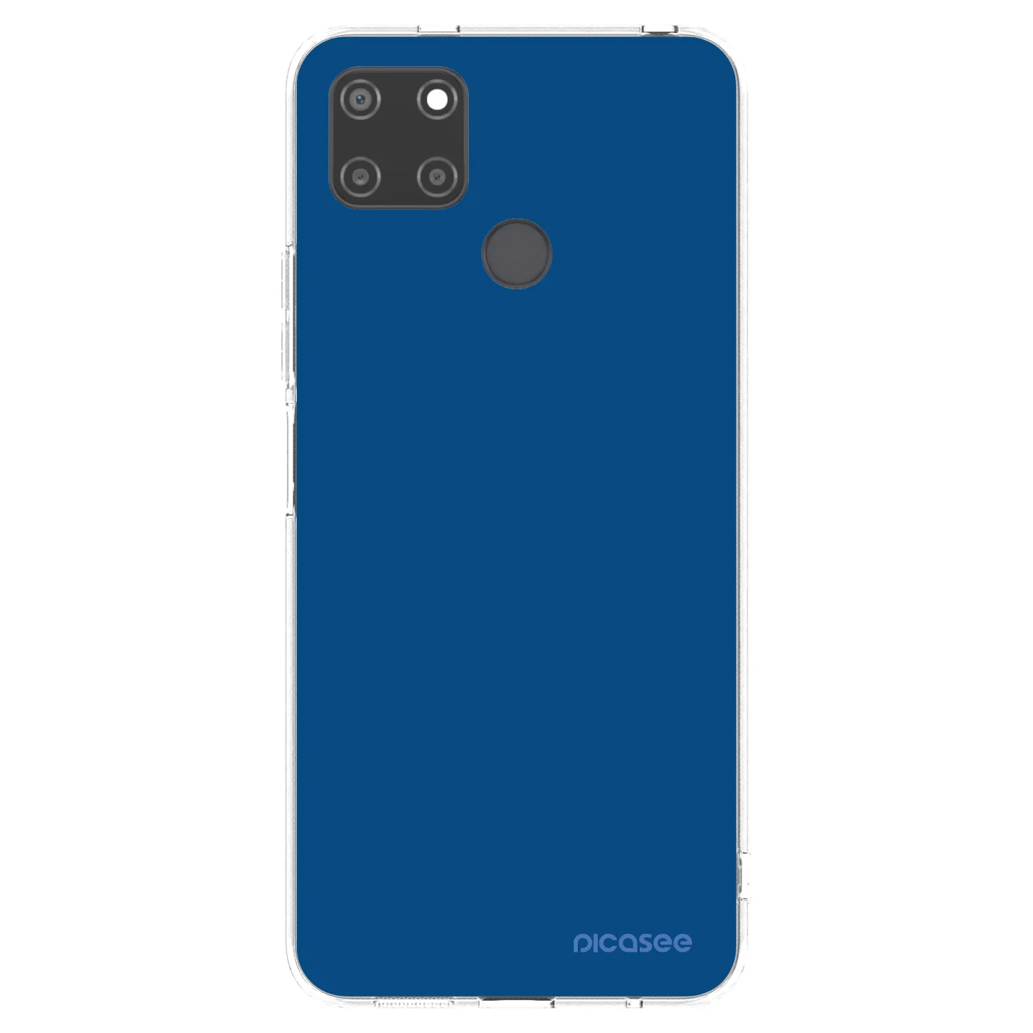 Picasee silikonowe przeźroczyste etui na Realme C21Y - Navy Blue