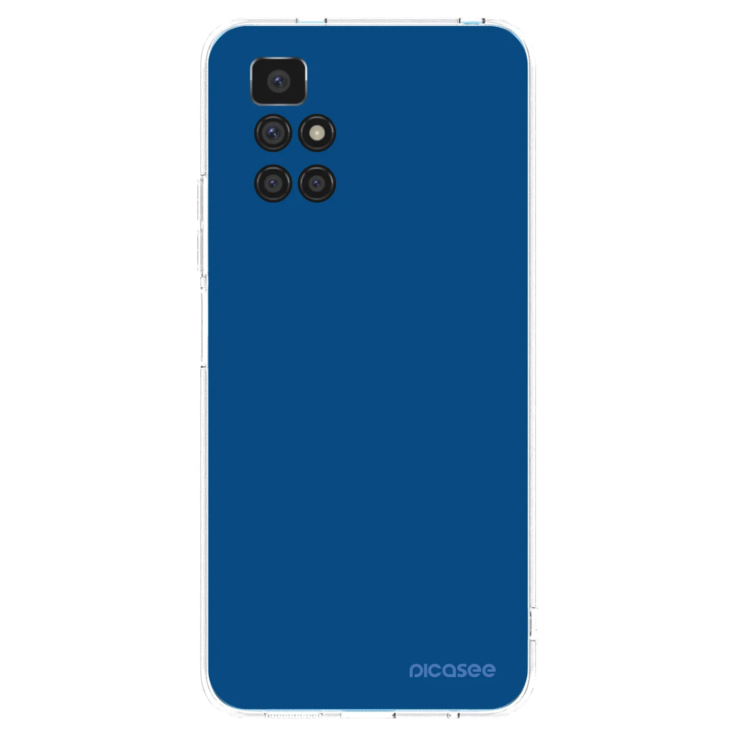 Picasee silikonowe przeźroczyste etui na Xiaomi Redmi 10 (2022) - Navy Blue