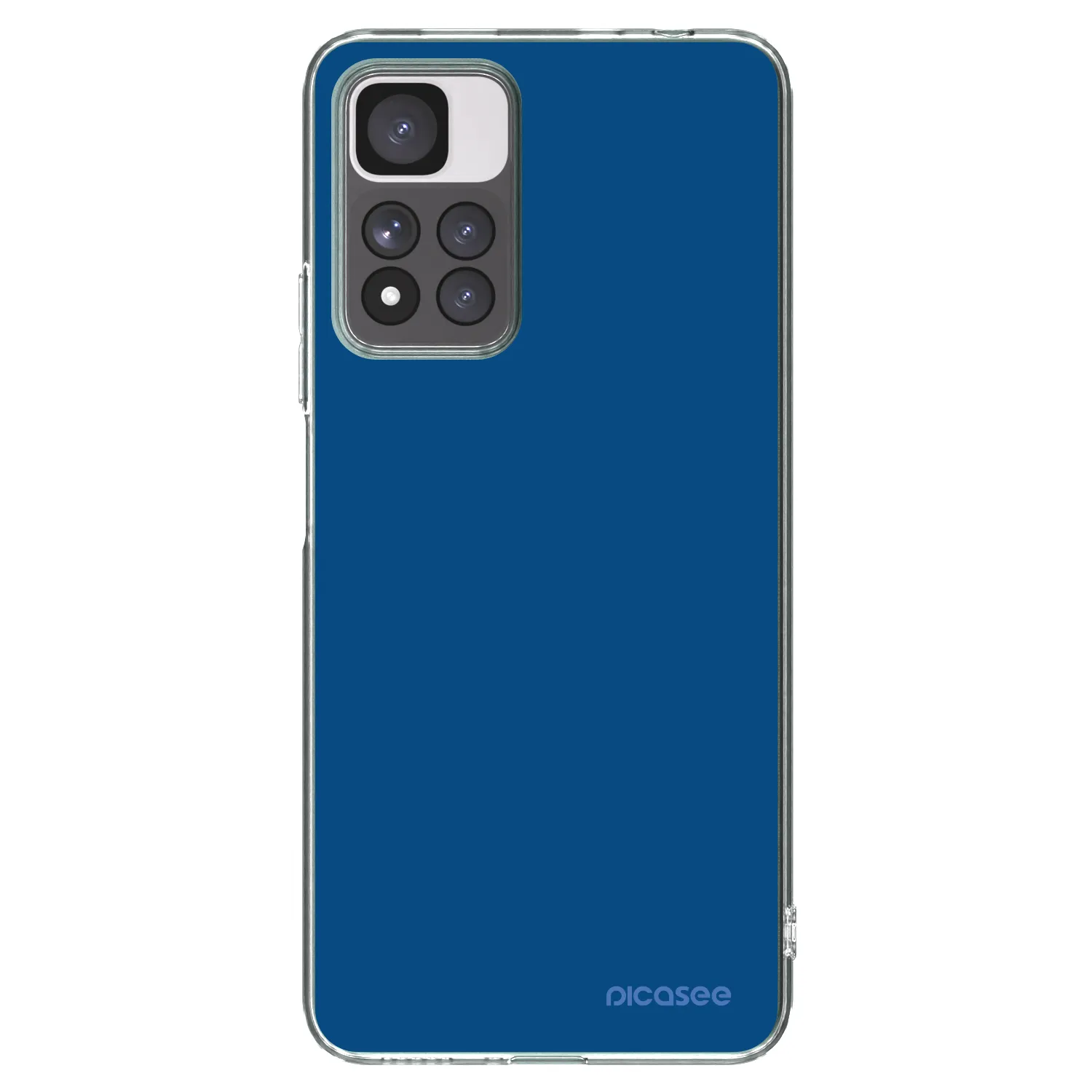 Picasee silikonowe przeźroczyste etui na Xiaomi Redmi Note 11 Pro+ 5G - Navy Blue