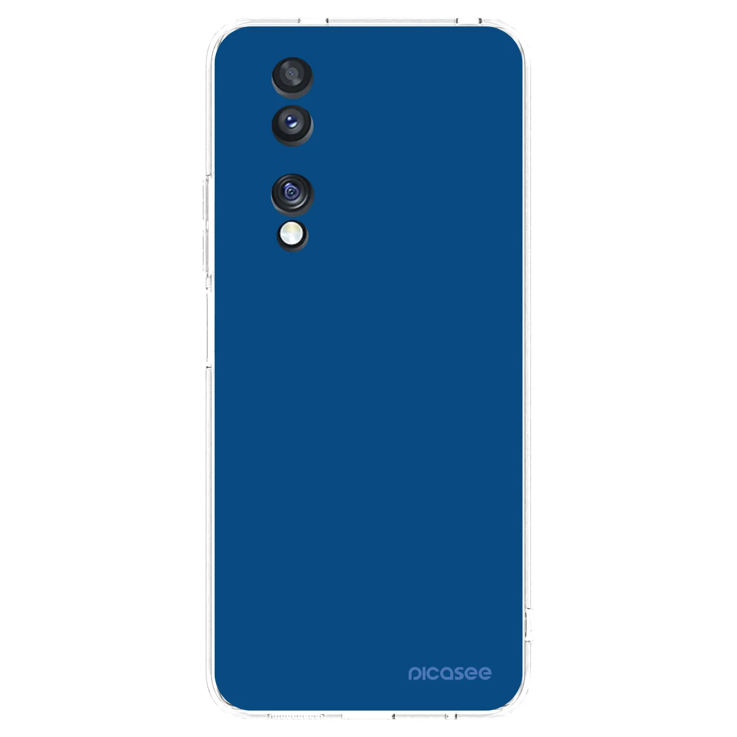 Picasee silikonowe przeźroczyste etui na Honor 70 - Navy Blue