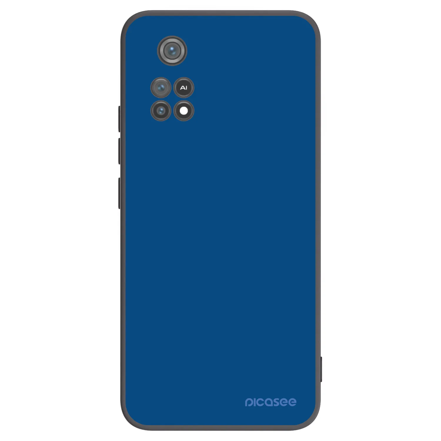 Picasee silikonowe czarne etui na Xiaomi Poco M4 Pro - Navy Blue