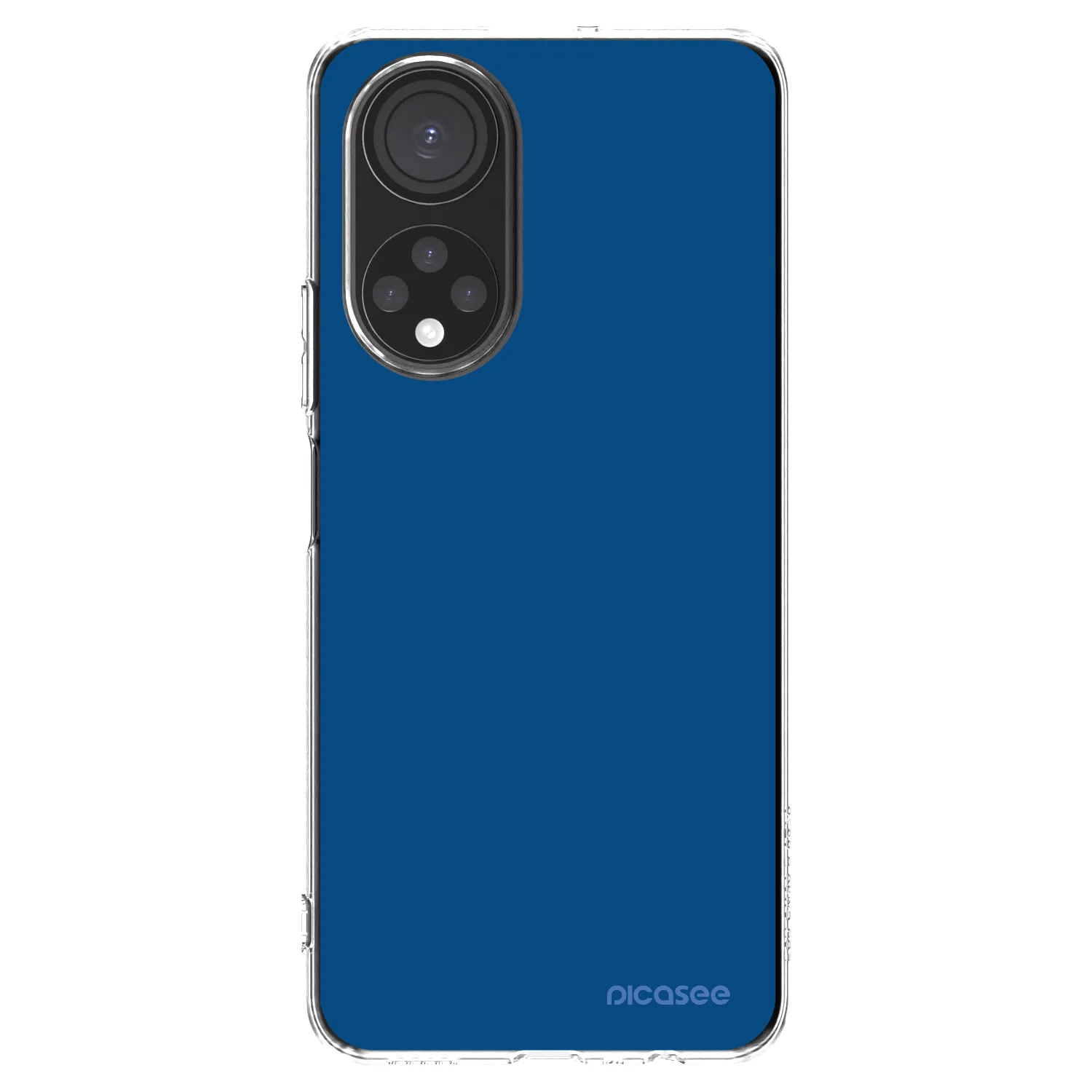 Picasee silikonowe przeźroczyste etui na Honor X7 - Navy Blue