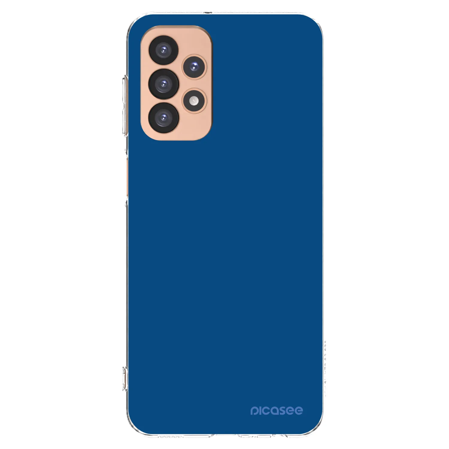 Picasee silikonowe przeźroczyste etui na Samsung Galaxy A23 A236B 5G - Navy Blue