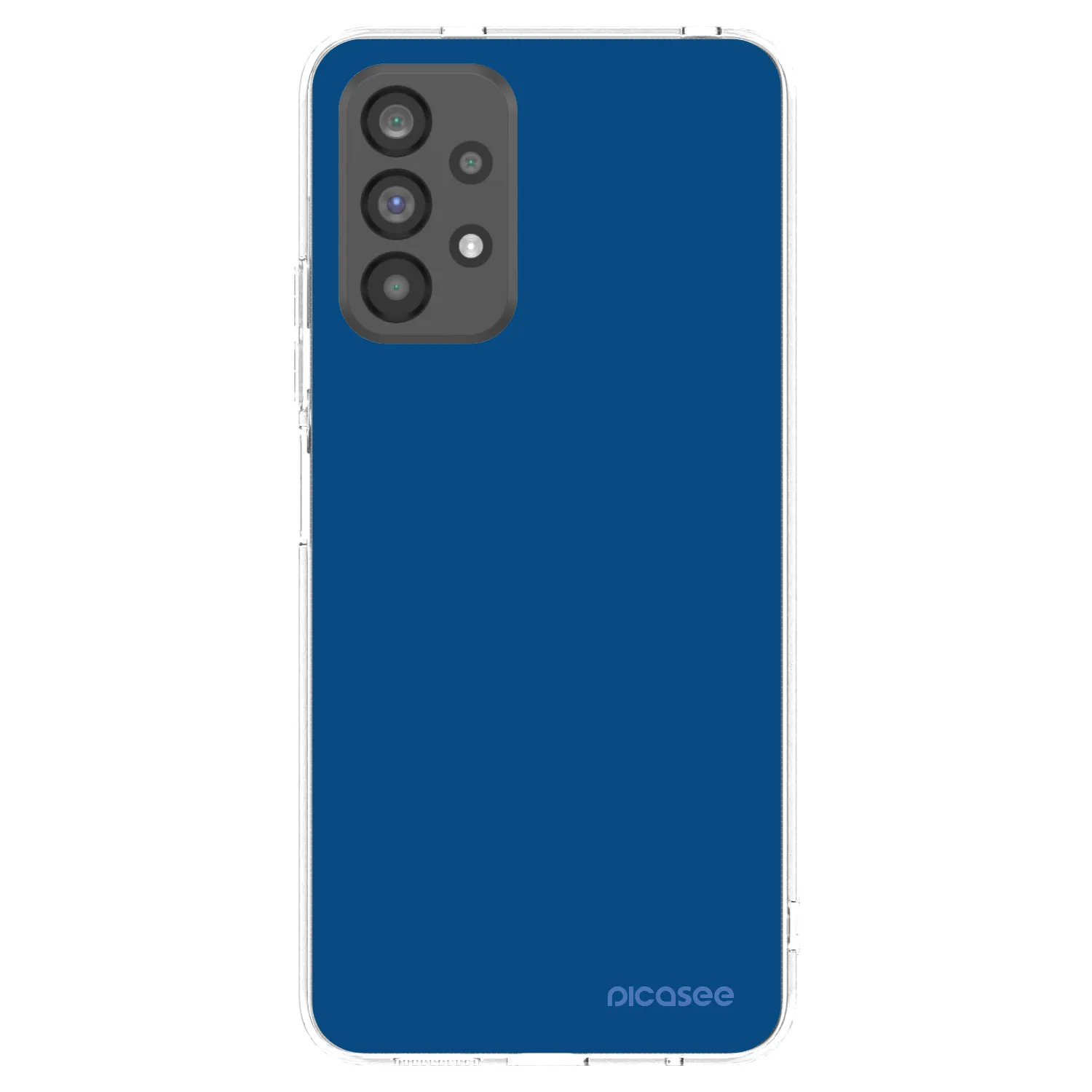 Picasee silikonowe przeźroczyste etui na Samsung Galaxy A73 5G - Navy Blue