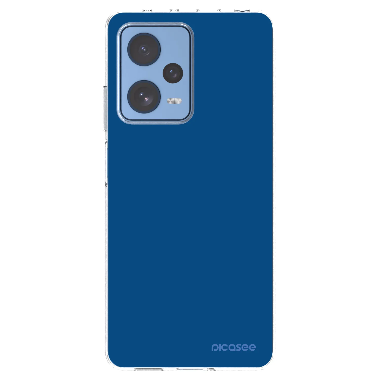 Picasee silikonowe przeźroczyste etui na Xiaomi Redmi Note 12 Pro 5G - Navy Blue