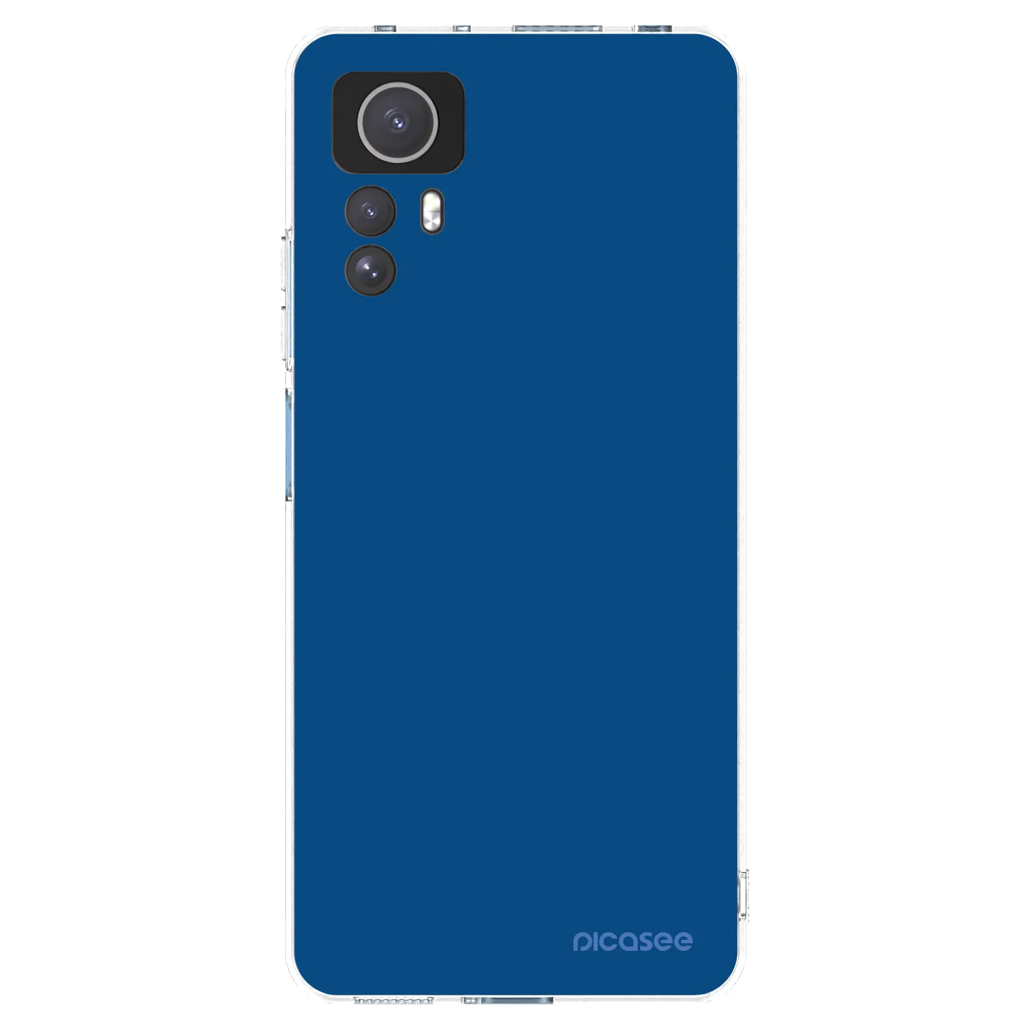 Picasee silikonowe przeźroczyste etui na Xiaomi Redmi Note 12S - Navy Blue