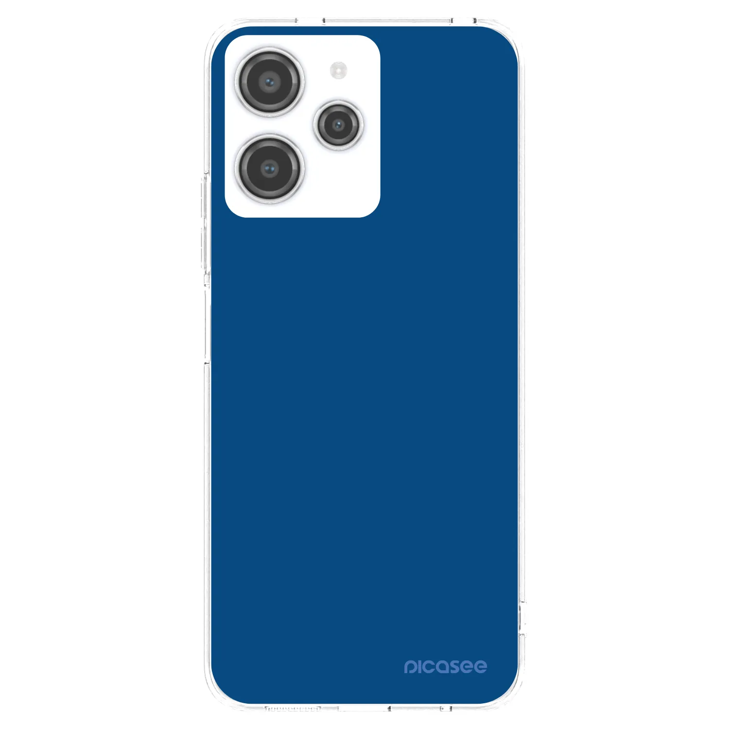 Picasee silikonowe przeźroczyste etui na Xiaomi Redmi 12 4G - Navy Blue