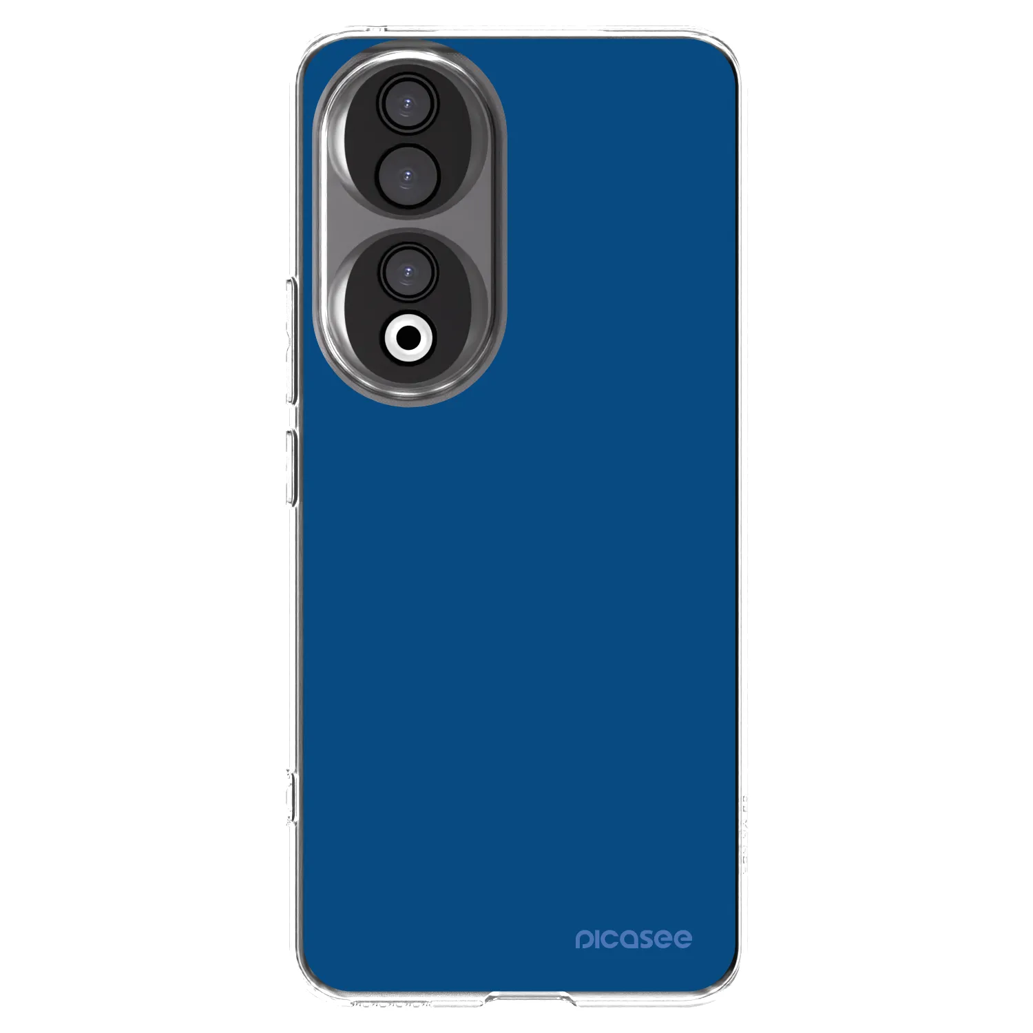 Picasee silikonowe przeźroczyste etui na Honor 90 5G - Navy Blue