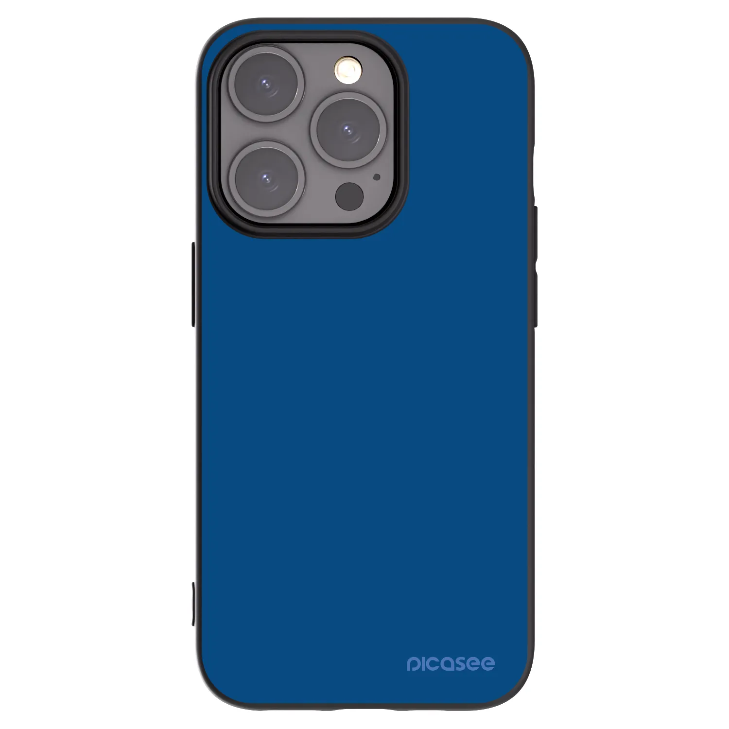 Picasee silikonowe czarne etui na Apple iPhone 15 Pro - Navy Blue