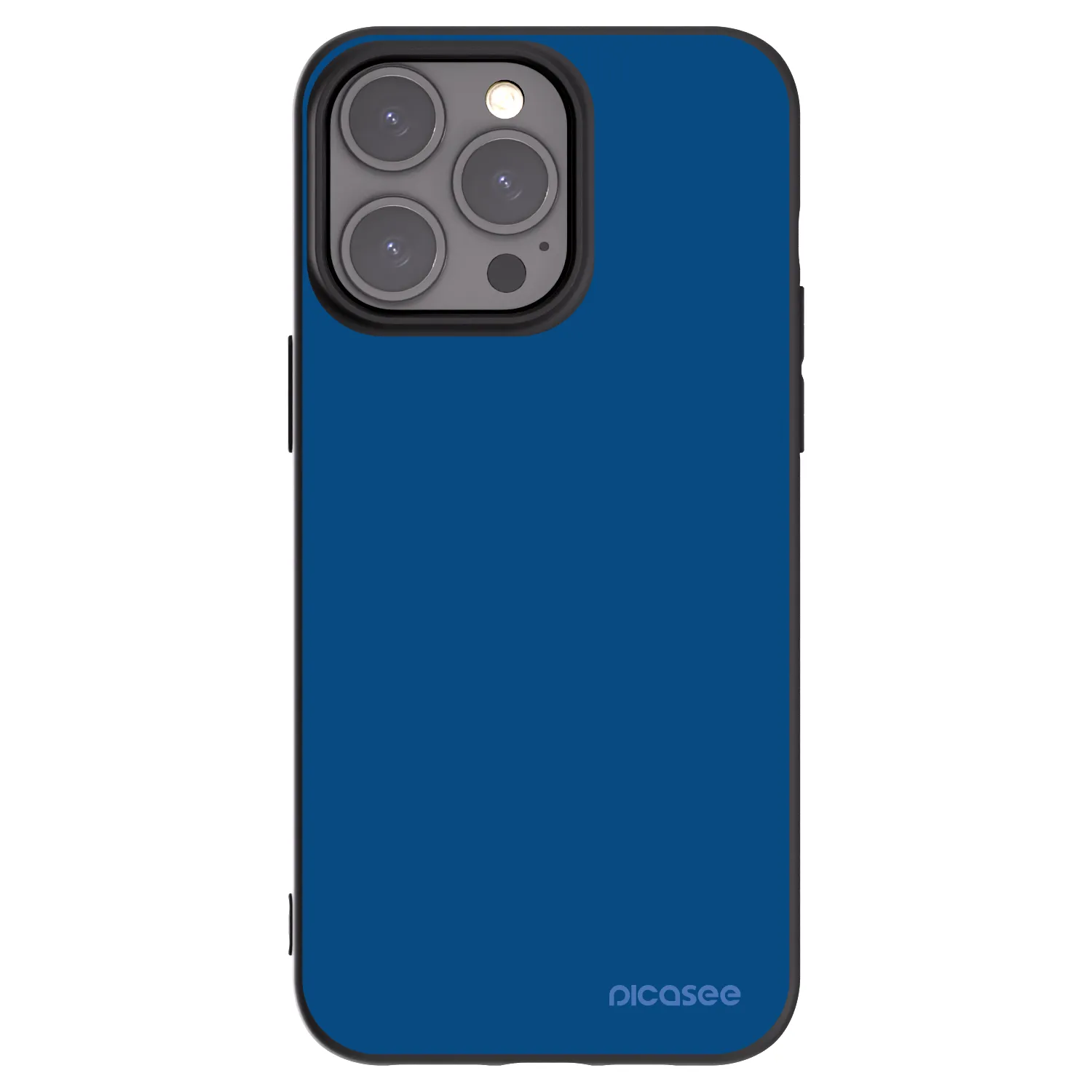 Picasee silikonowe czarne etui na Apple iPhone 15 Pro Max - Navy Blue