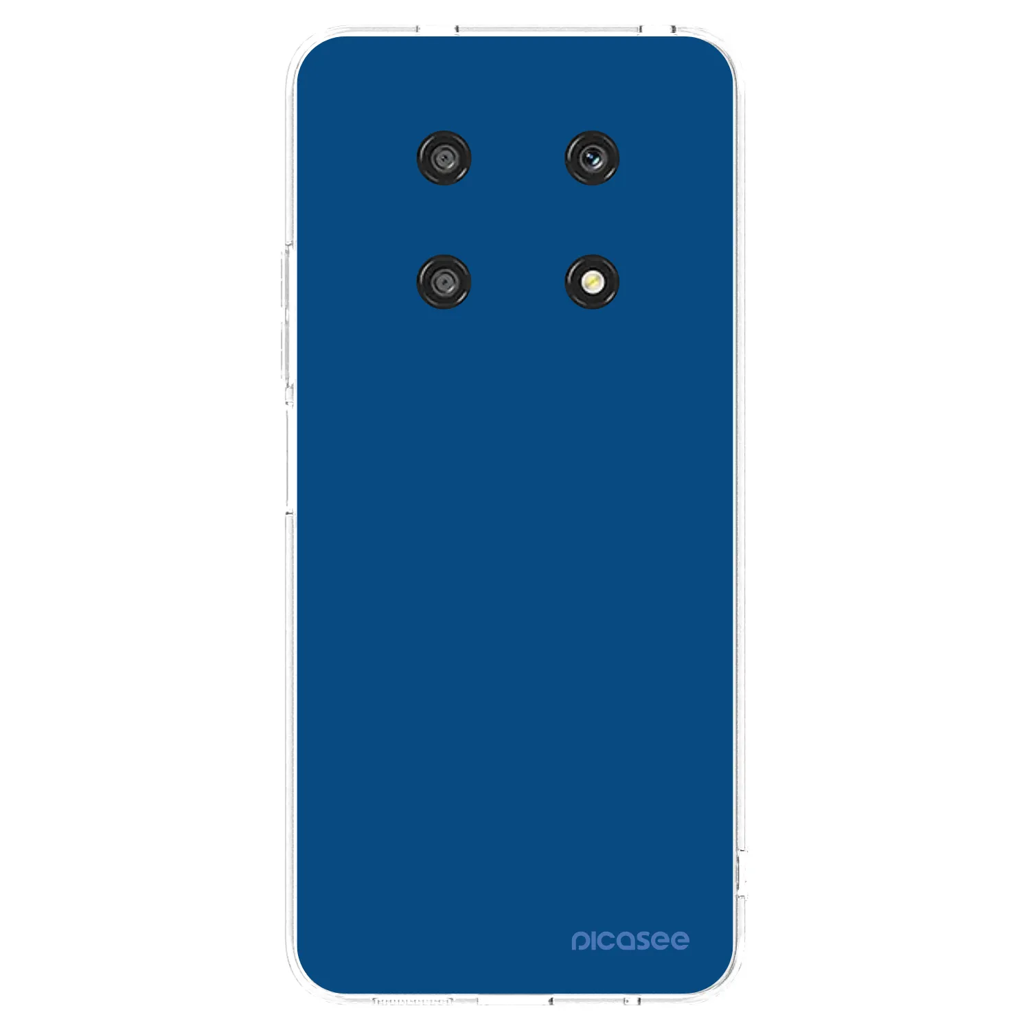 Picasee silikonowe przeźroczyste etui na Honor Magic4 Lite 5G - Navy Blue