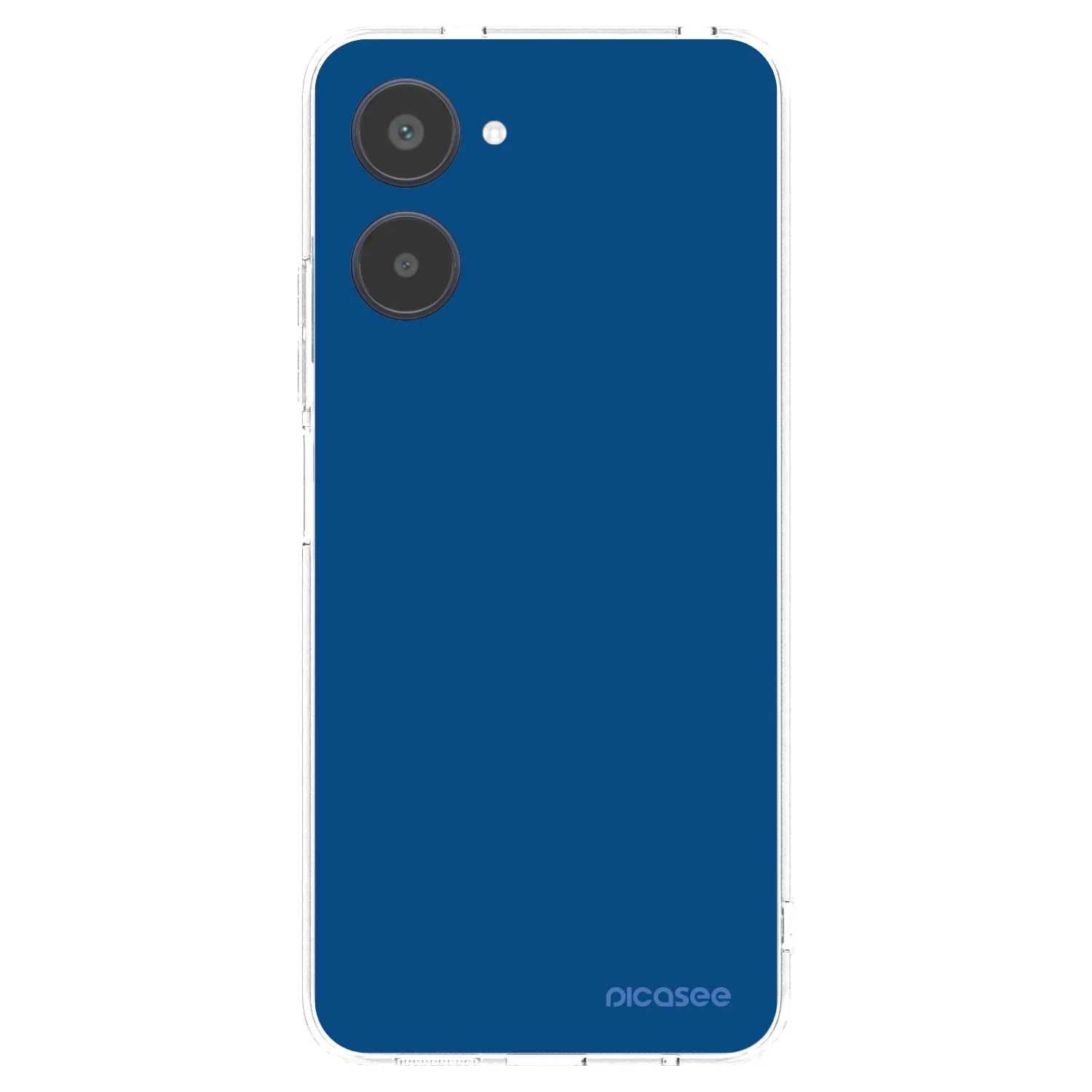 Picasee silikonowe przeźroczyste etui na Realme 10 4G - Navy Blue