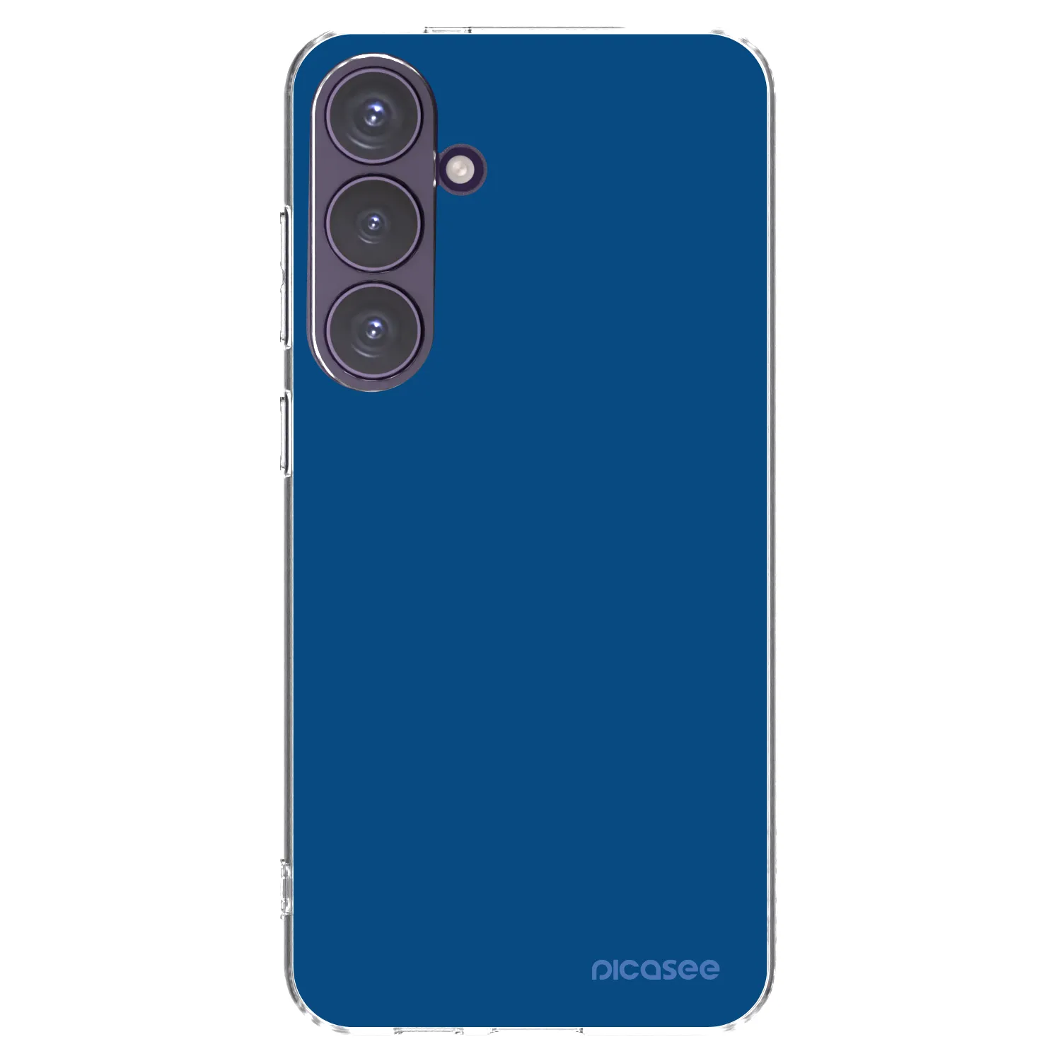 Picasee silikonowe przeźroczyste etui na Samsung Galaxy S24+ S926B 5G - Navy Blue