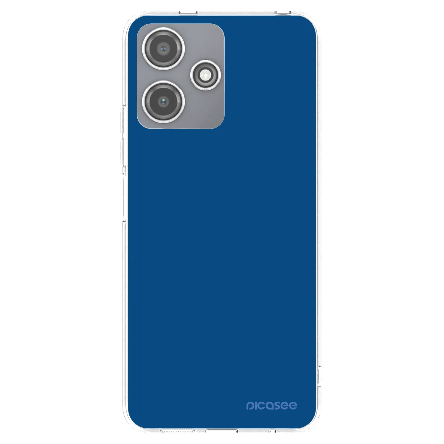 Picasee silikonowe przeźroczyste etui na Xiaomi Redmi 12 5G - Navy Blue
