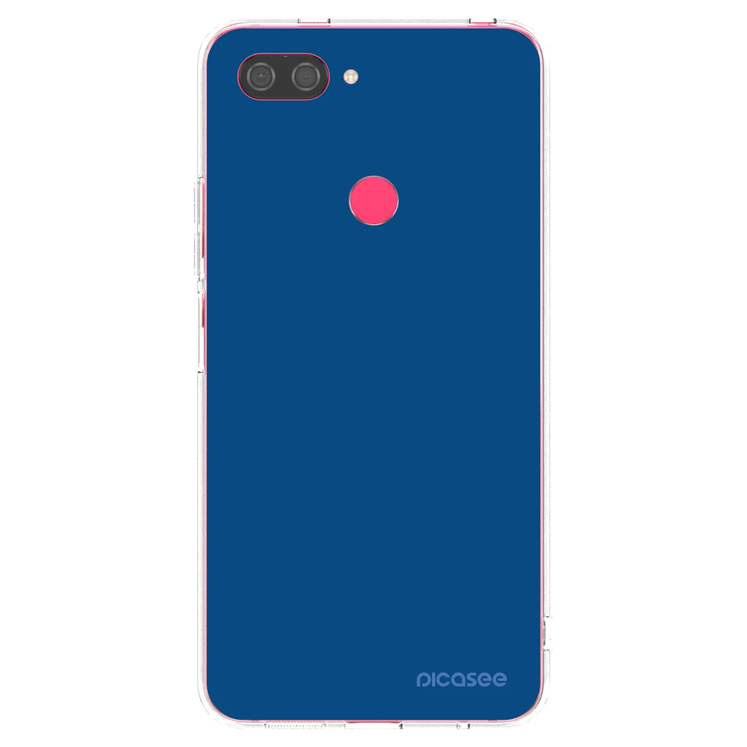Picasee silikonowe przeźroczyste etui na Xiaomi Mi 8 Lite - Navy Blue