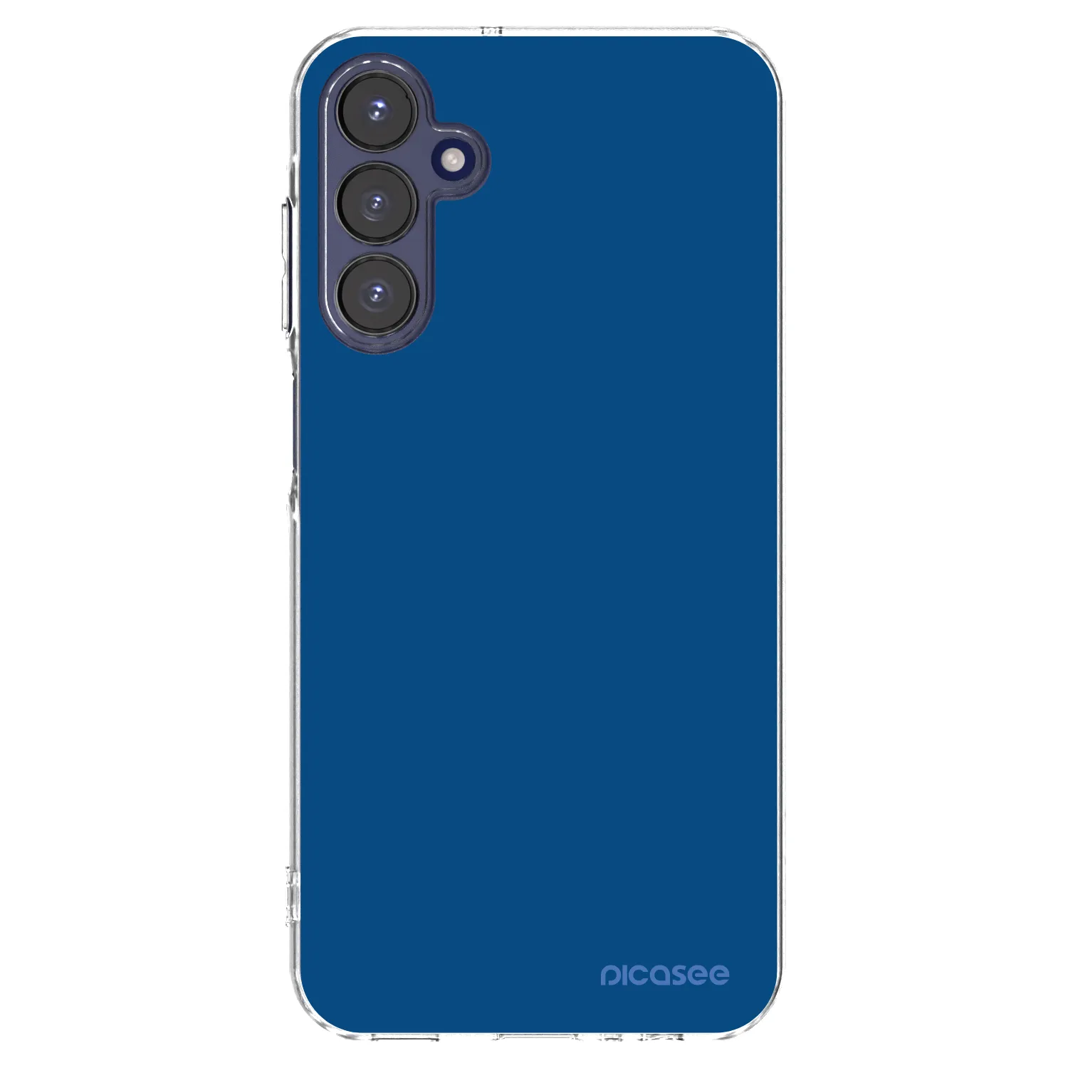Picasee silikonowe przeźroczyste etui na Samsung Galaxy A15 A155F 4G - Navy Blue