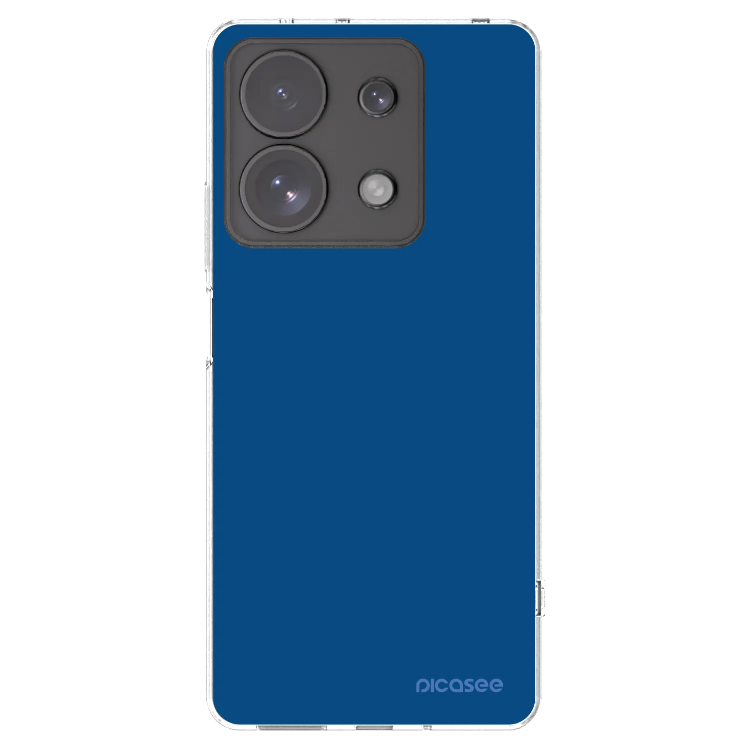 Picasee silikonowe przeźroczyste etui na Xiaomi Redmi Note 13 Pro 4G - Navy Blue