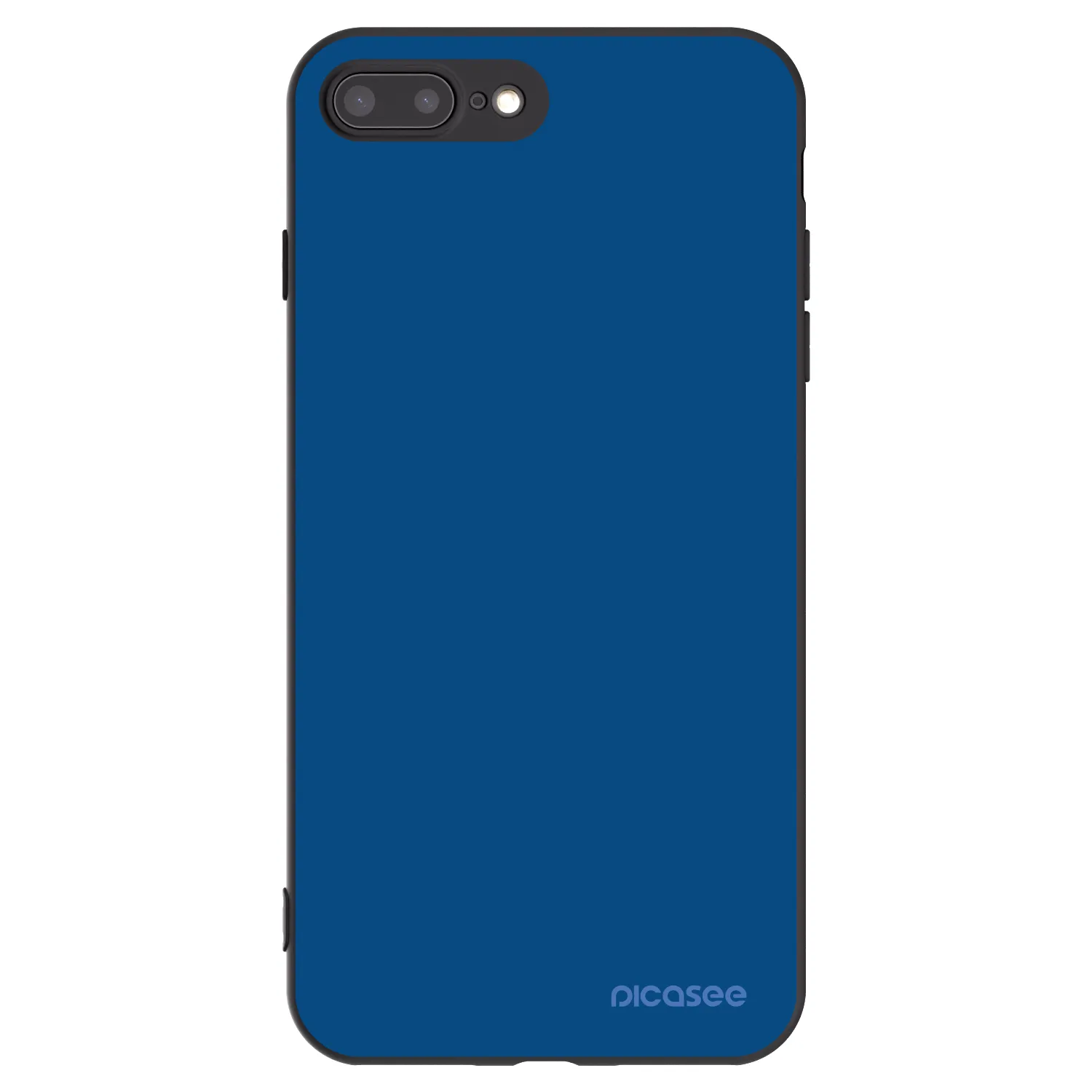 Picasee silikonowe czarne etui na Apple iPhone 8 Plus - Navy Blue