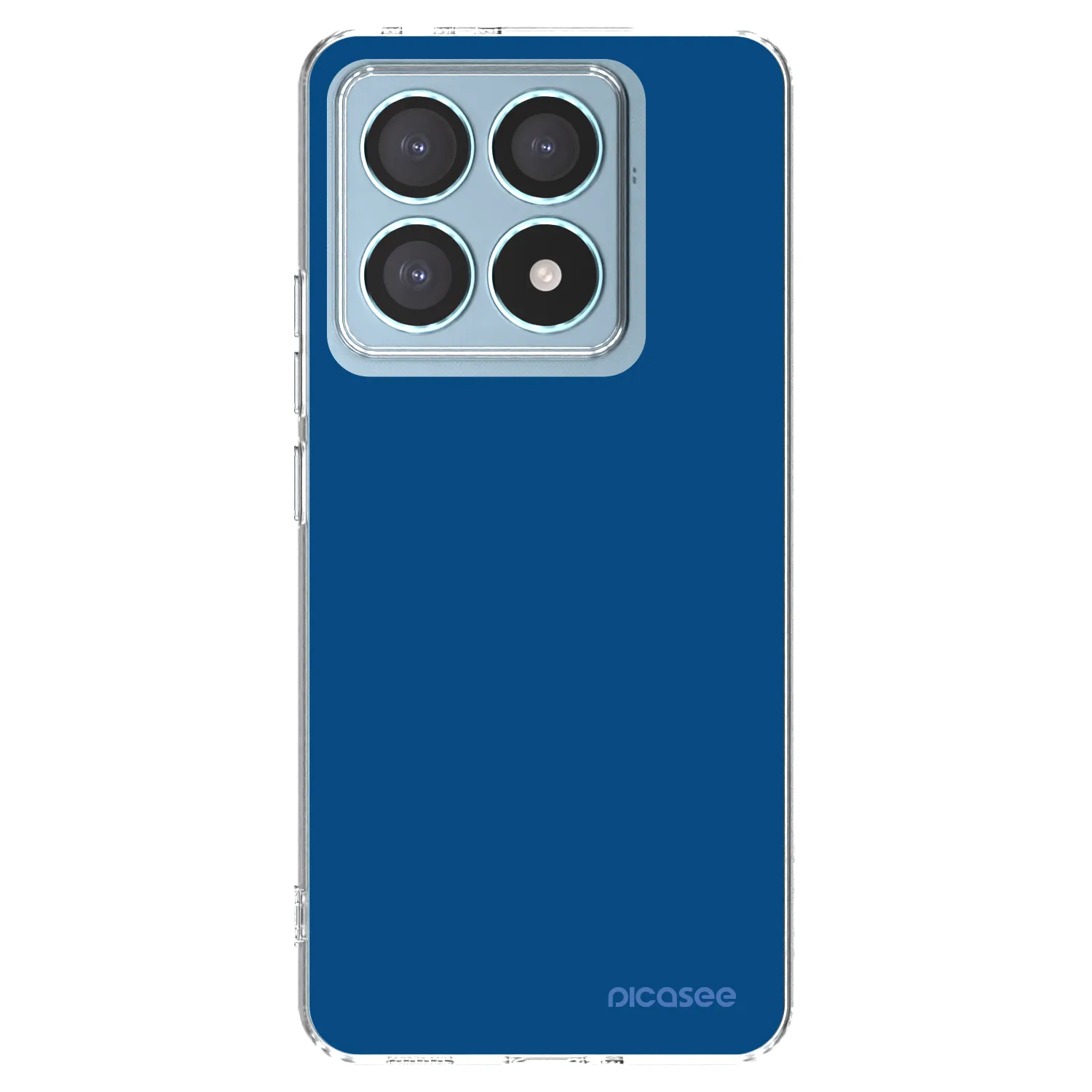Picasee silikonowe przeźroczyste etui na Xiaomi 14T Pro - Navy Blue