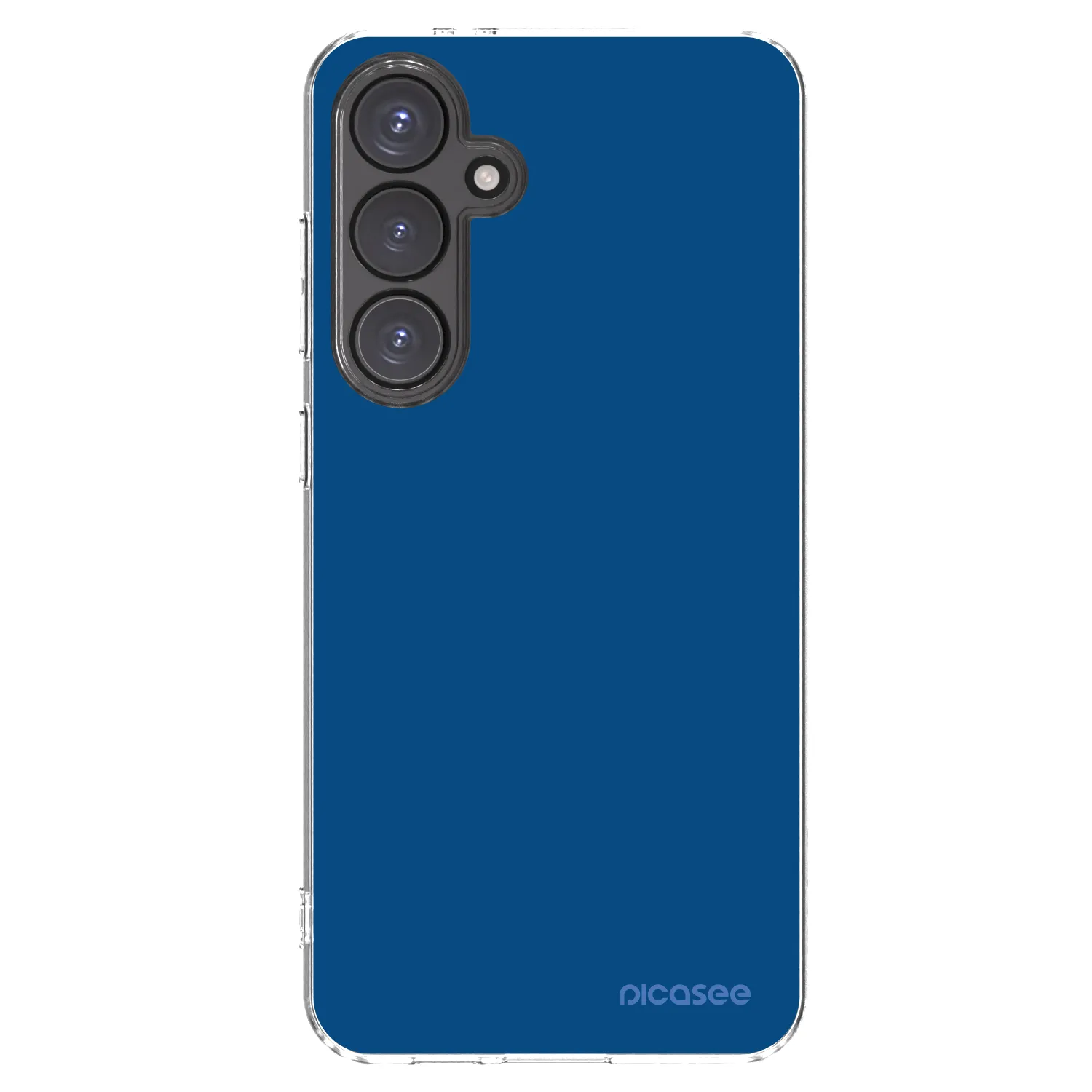Picasee silikonowe przeźroczyste etui na Samsung Galaxy S24 FE S721B - Navy Blue