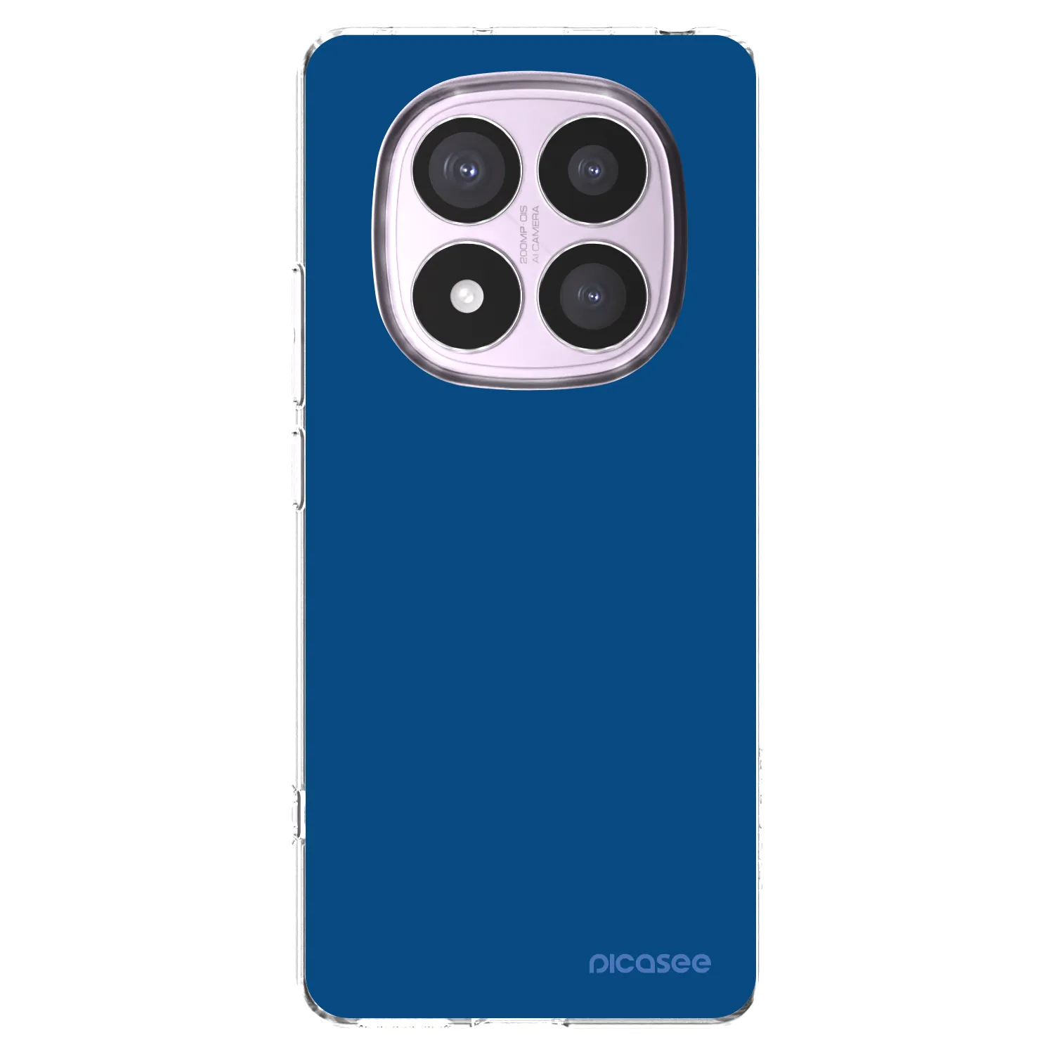 Picasee silikonowe przeźroczyste etui na Xiaomi Redmi Note 14 Pro 5G - Navy Blue