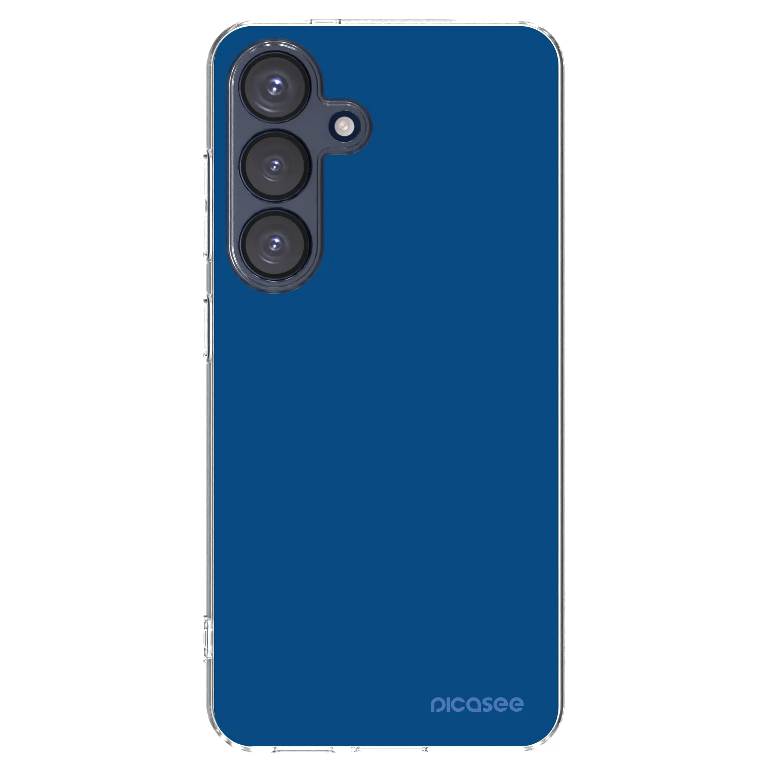 Picasee silikonowe przeźroczyste etui na Samsung Galaxy S25 5G - Navy Blue