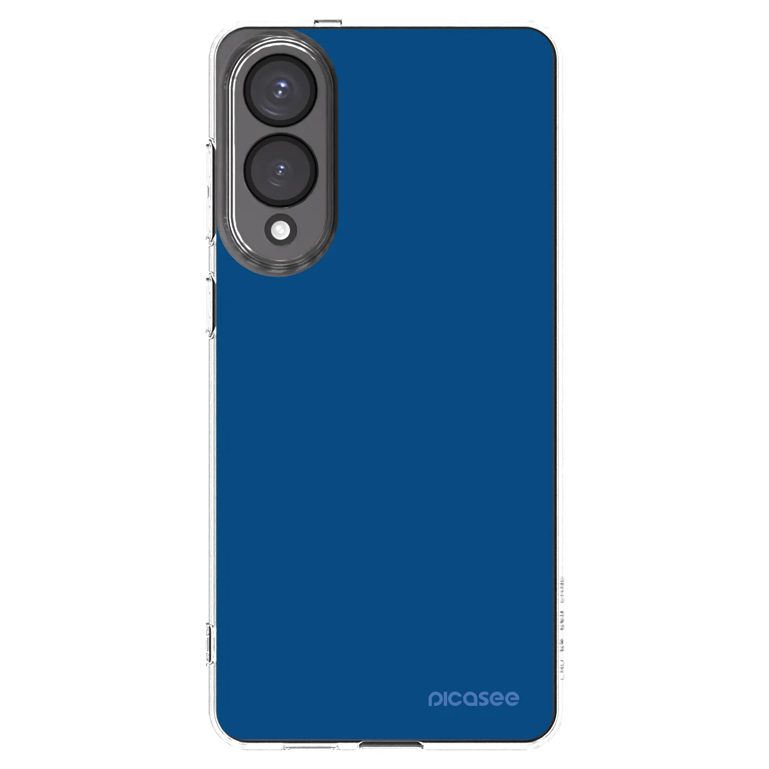 Picasee silikonowe przeźroczyste etui na Samsung Galaxy S25 Edge 5G - Navy Blue