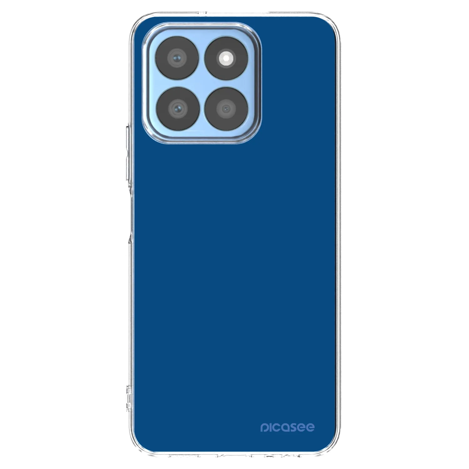 Picasee silikonowe przeźroczyste etui na Honor X8c - Navy Blue