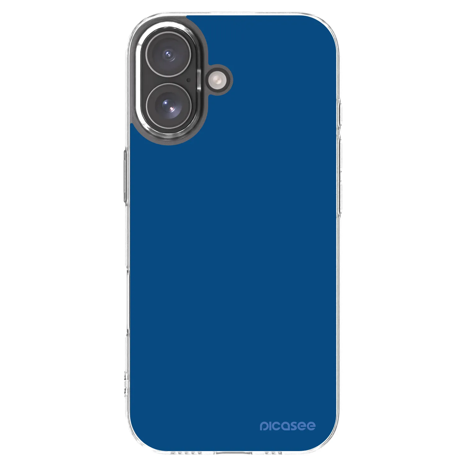 Picasee silikonowe przeźroczyste etui na Apple iPhone 17 - Navy Blue