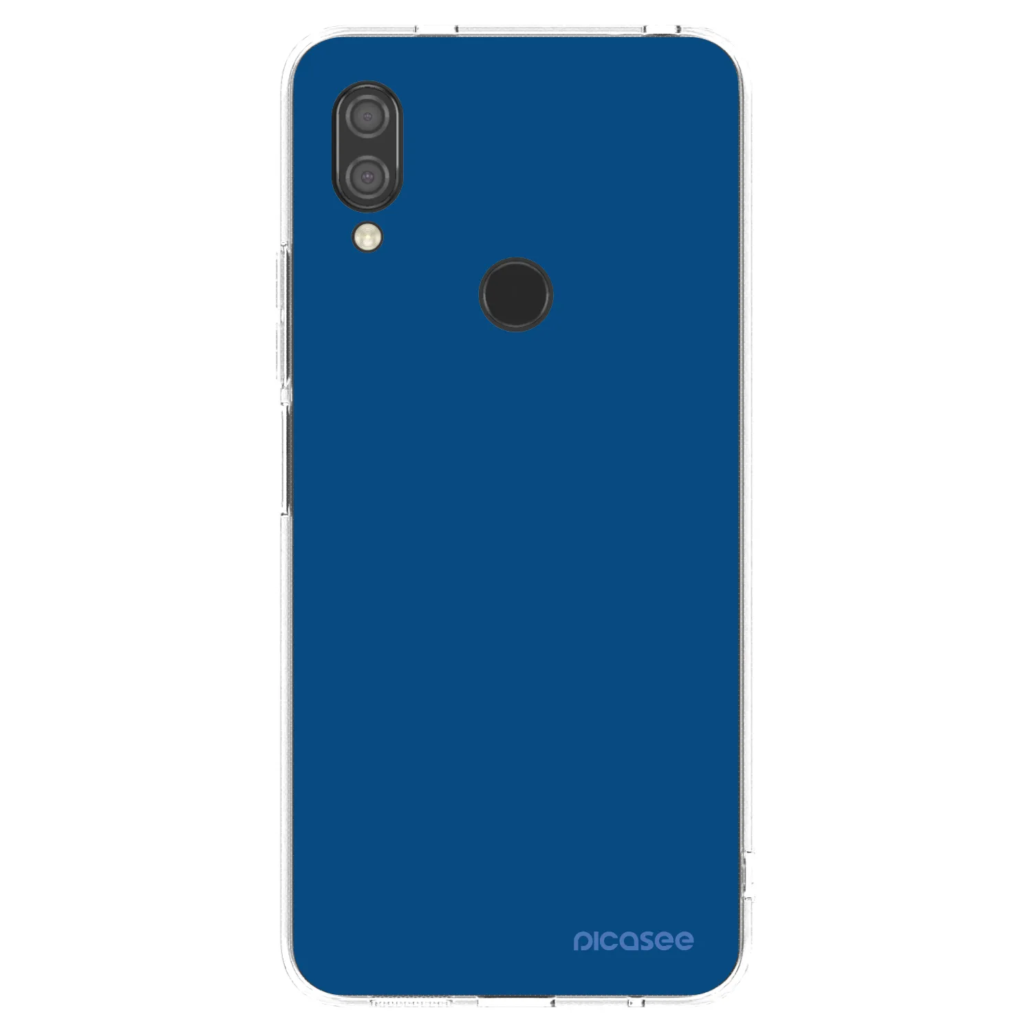 Picasee silikonowe przeźroczyste etui na Xiaomi Redmi 7 - Navy Blue