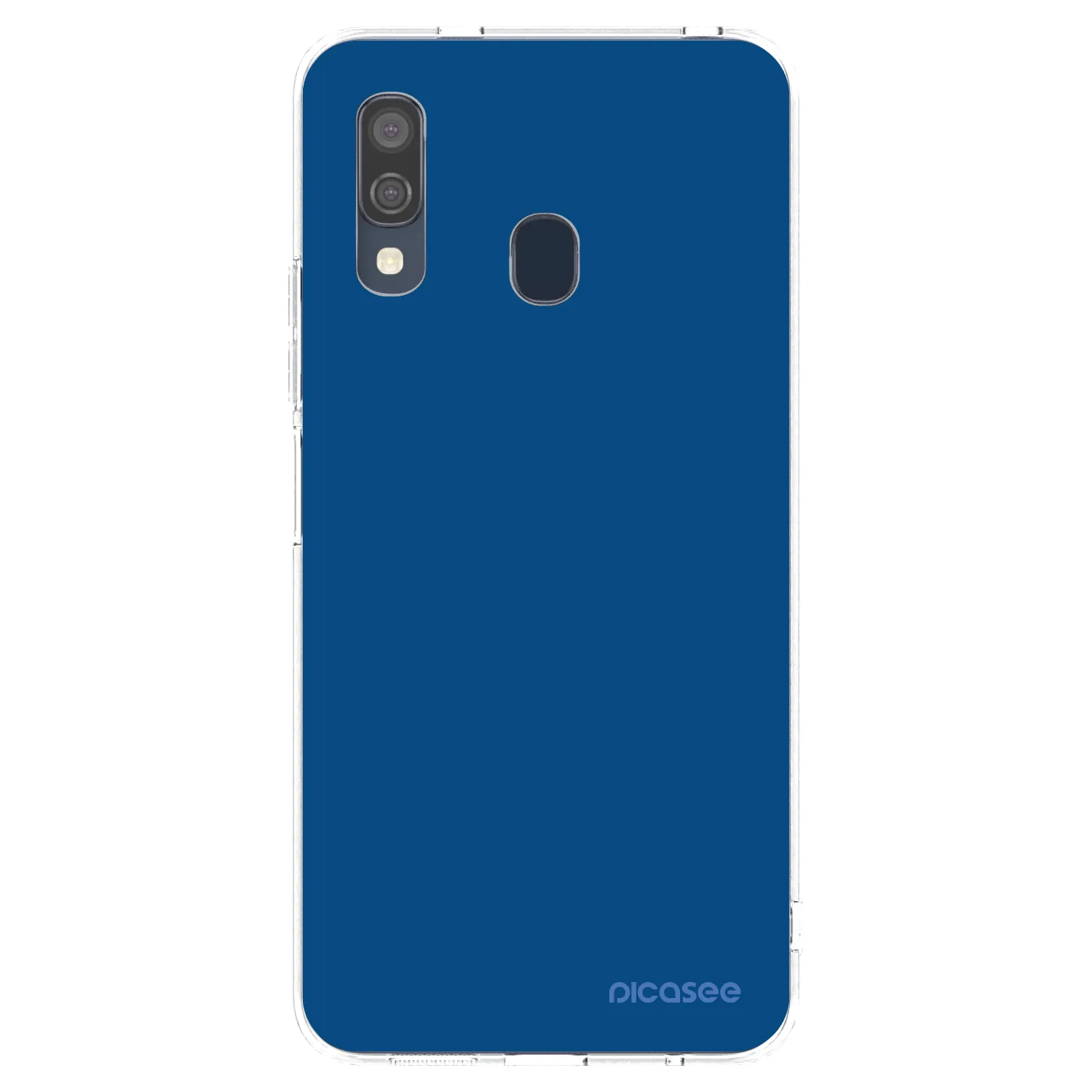 Picasee silikonowe przeźroczyste etui na Samsung Galaxy A40 A405F - Navy Blue