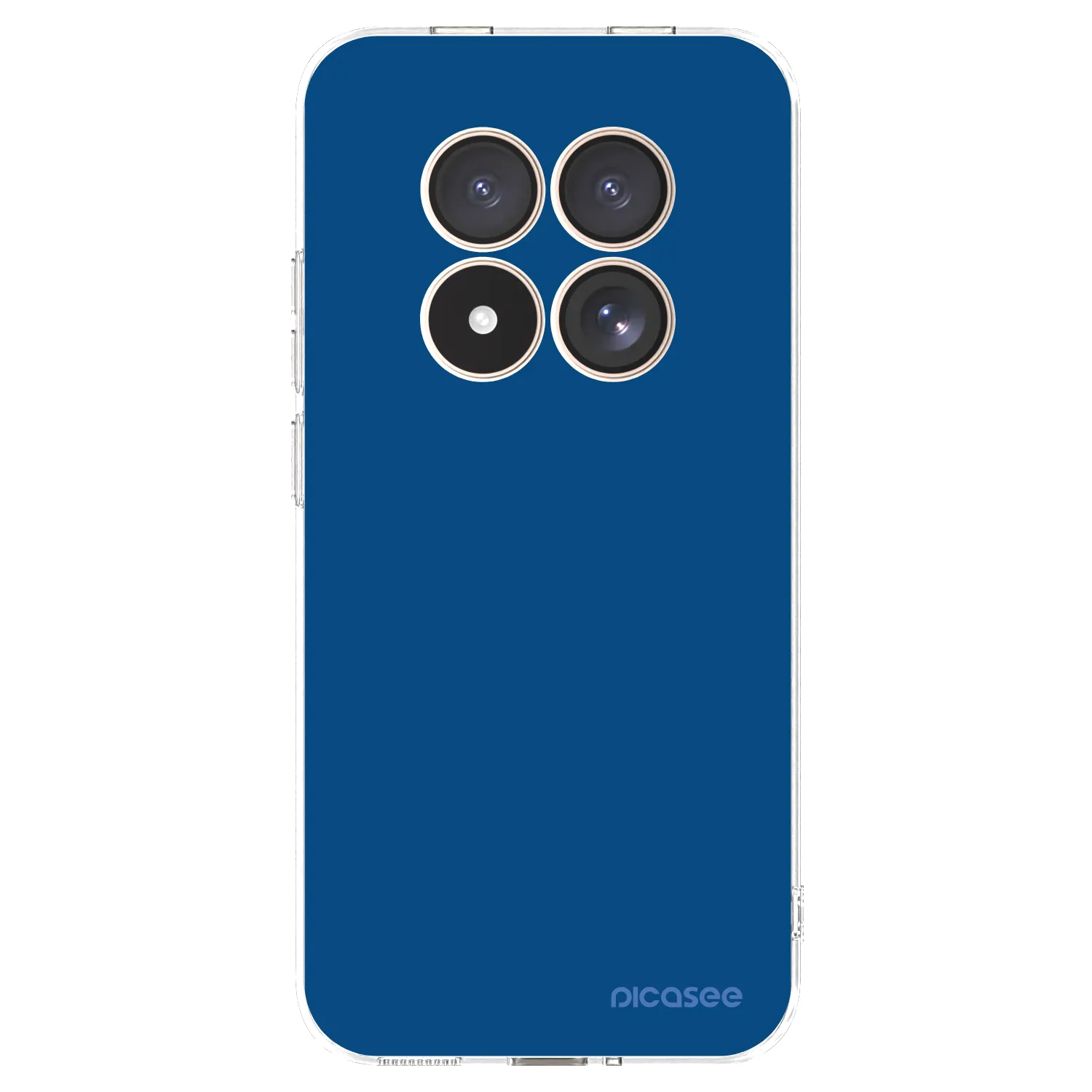 Picasee silikonowe przeźroczyste etui na Xiaomi Redmi Note 15 Pro 4G - Navy Blue