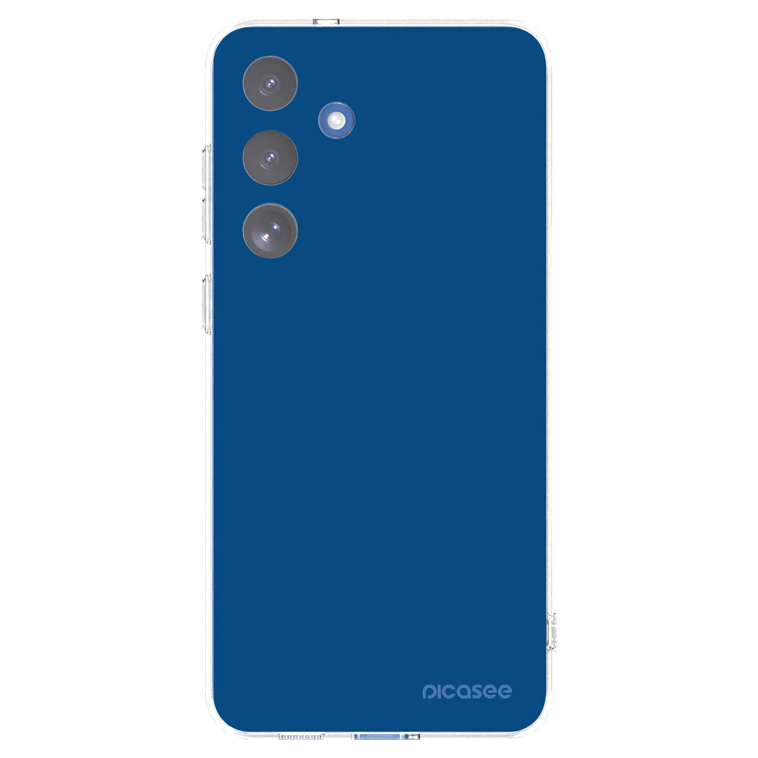 Picasee silikonowe przeźroczyste etui na Samsung Galaxy S25 FE 5G - Navy Blue