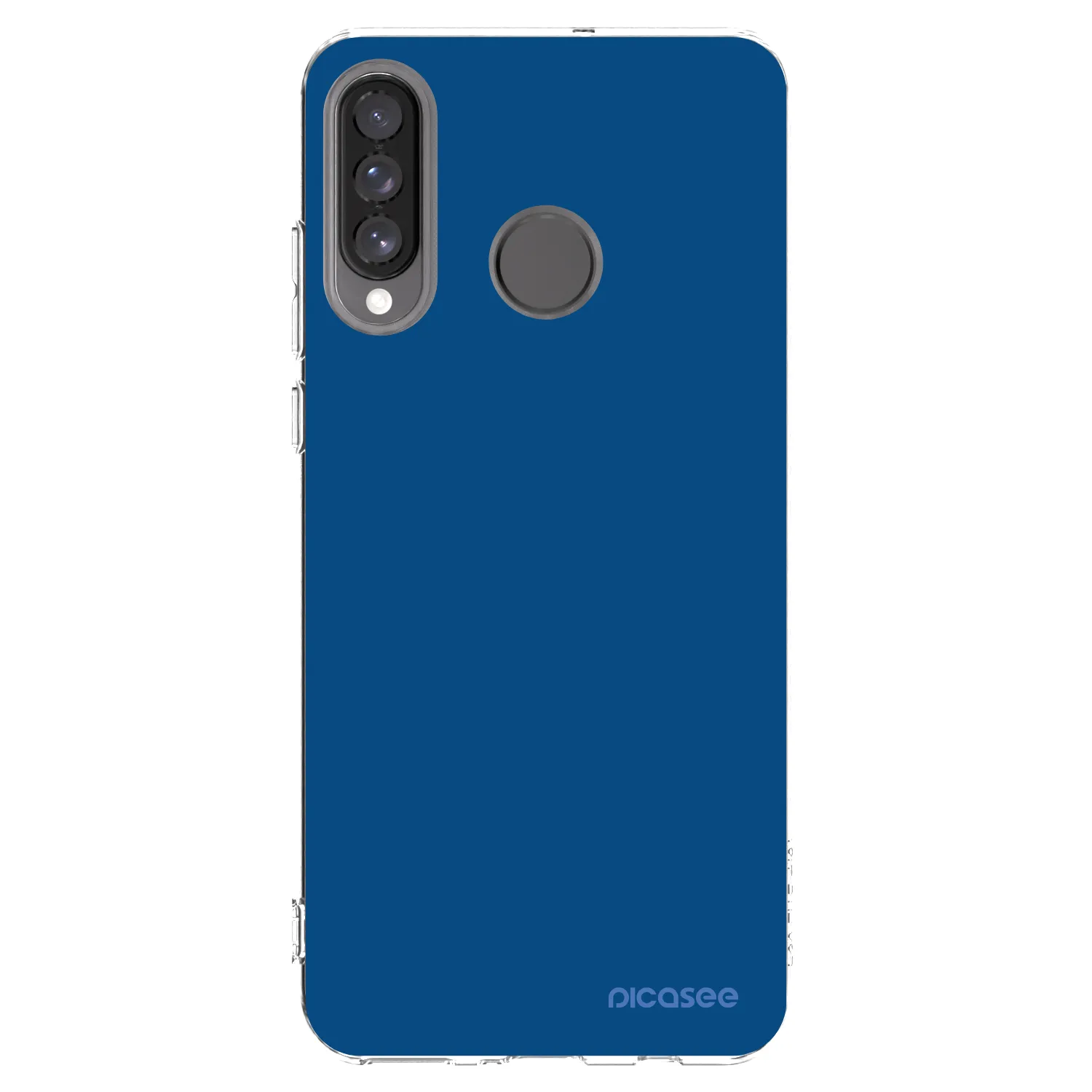 Picasee silikonowe przeźroczyste etui na Huawei P30 Lite - Navy Blue