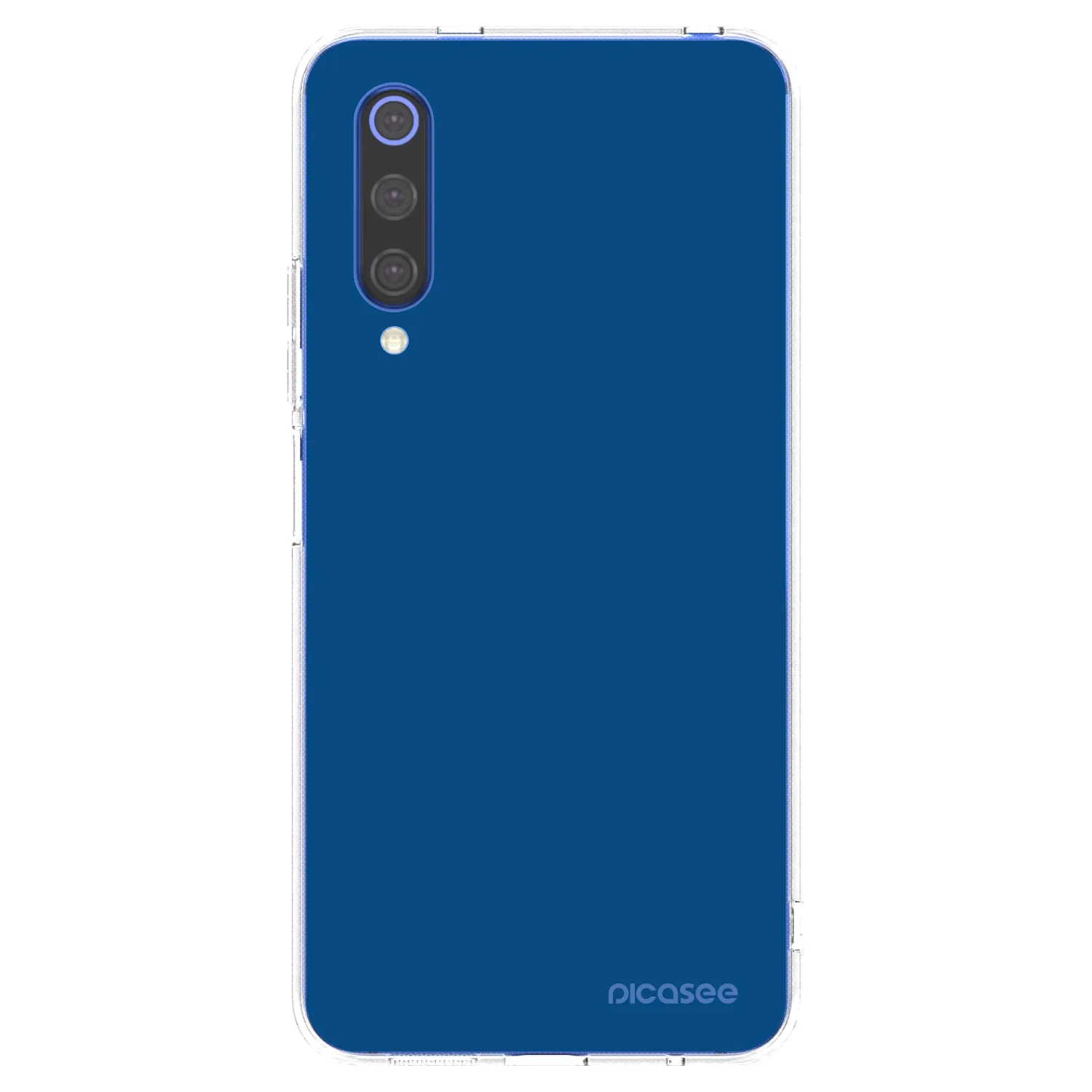Picasee silikonowe przeźroczyste etui na Xiaomi Mi 9 SE - Navy Blue