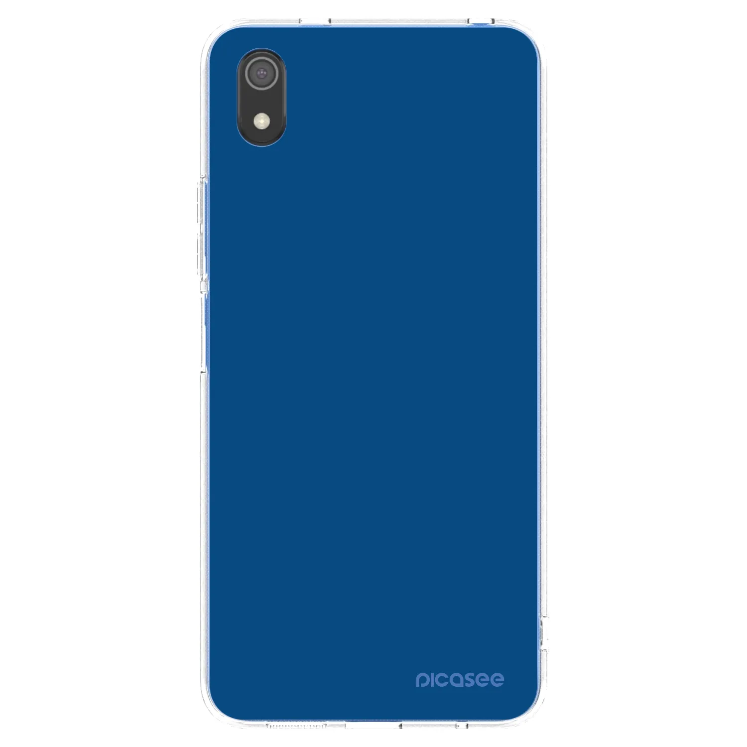 Picasee silikonowe przeźroczyste etui na Xiaomi Redmi 7A - Navy Blue
